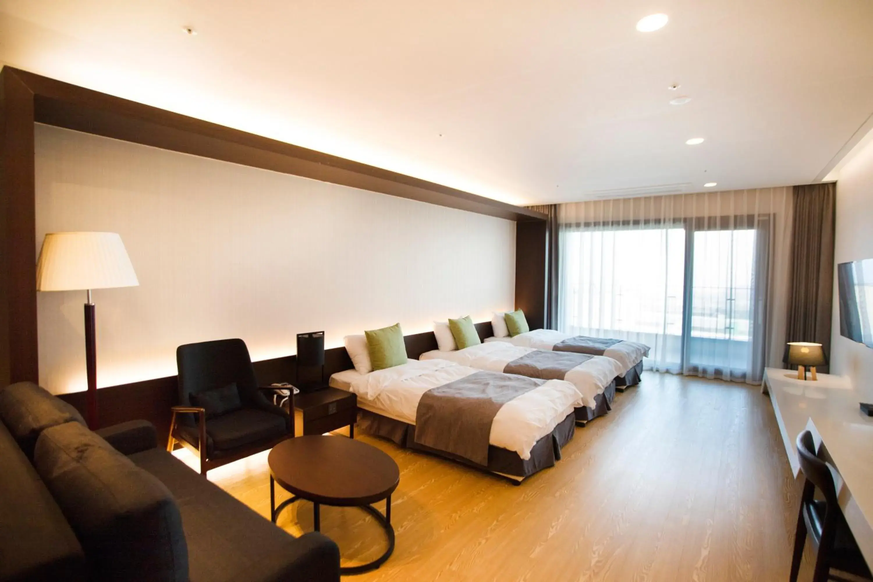 Bed in The Qube Resort Jeju Bed in The Qube Resort Jeju