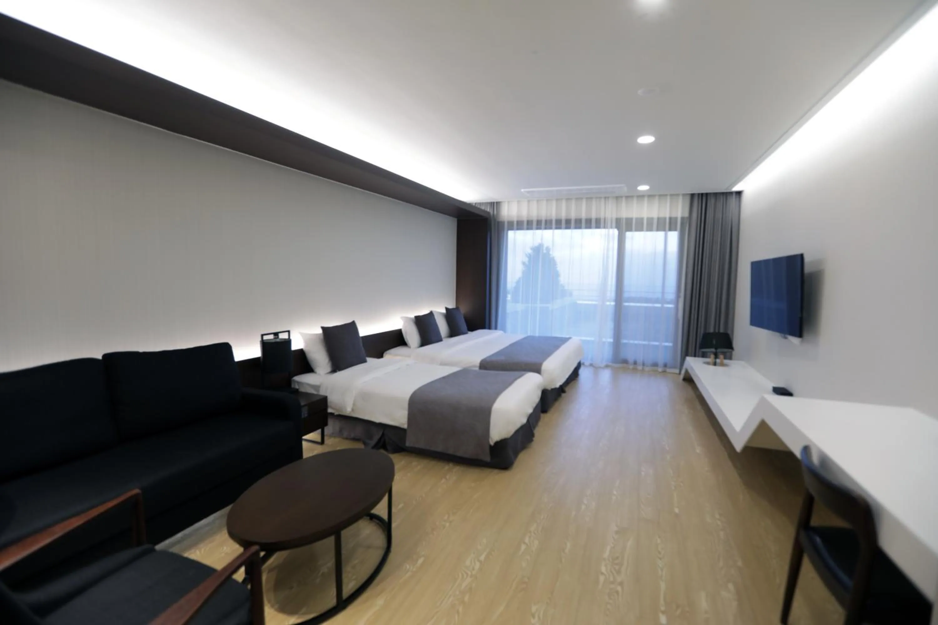 Bed in The Qube Resort Jeju