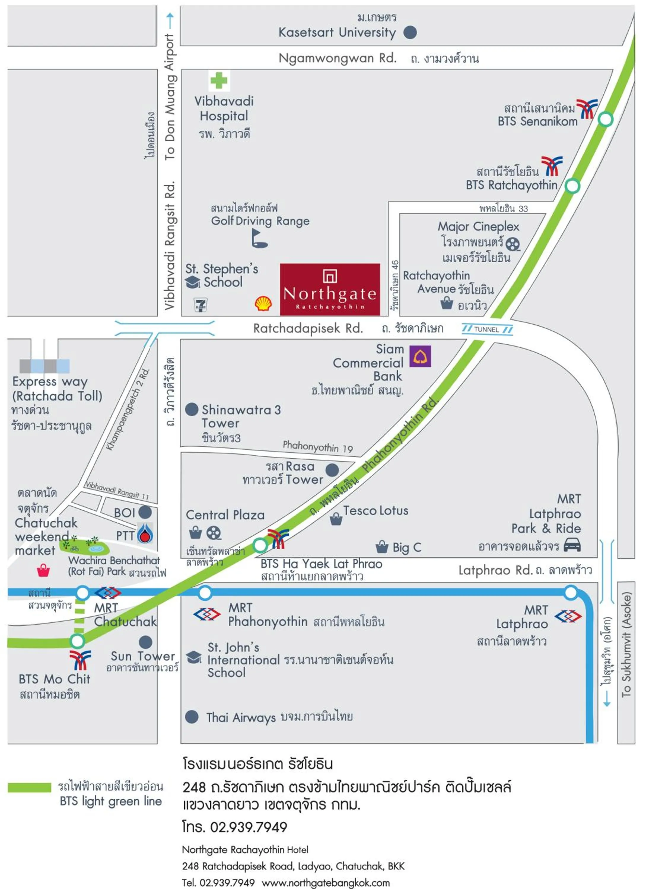 Location in Northgate Ratchayothin