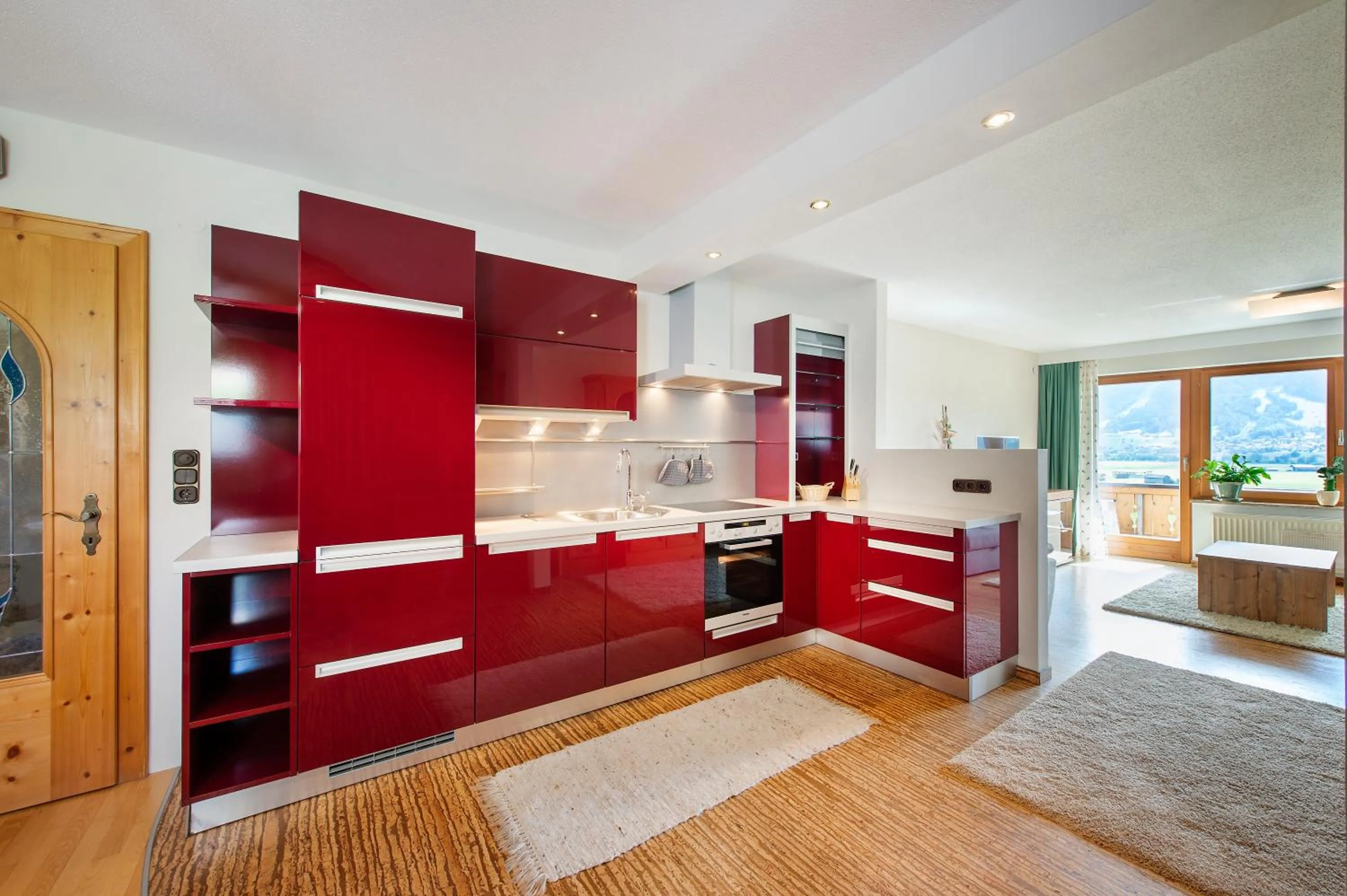 Kitchen or kitchenette in Hotel Hubertushof