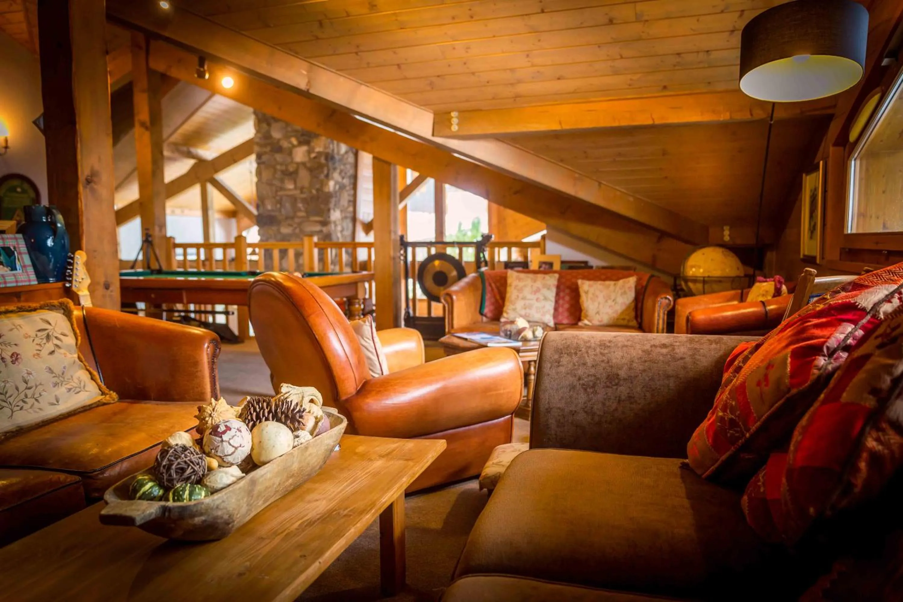 Library in Hôtel et Chalet Au Coin Du Feu Chilly Powder