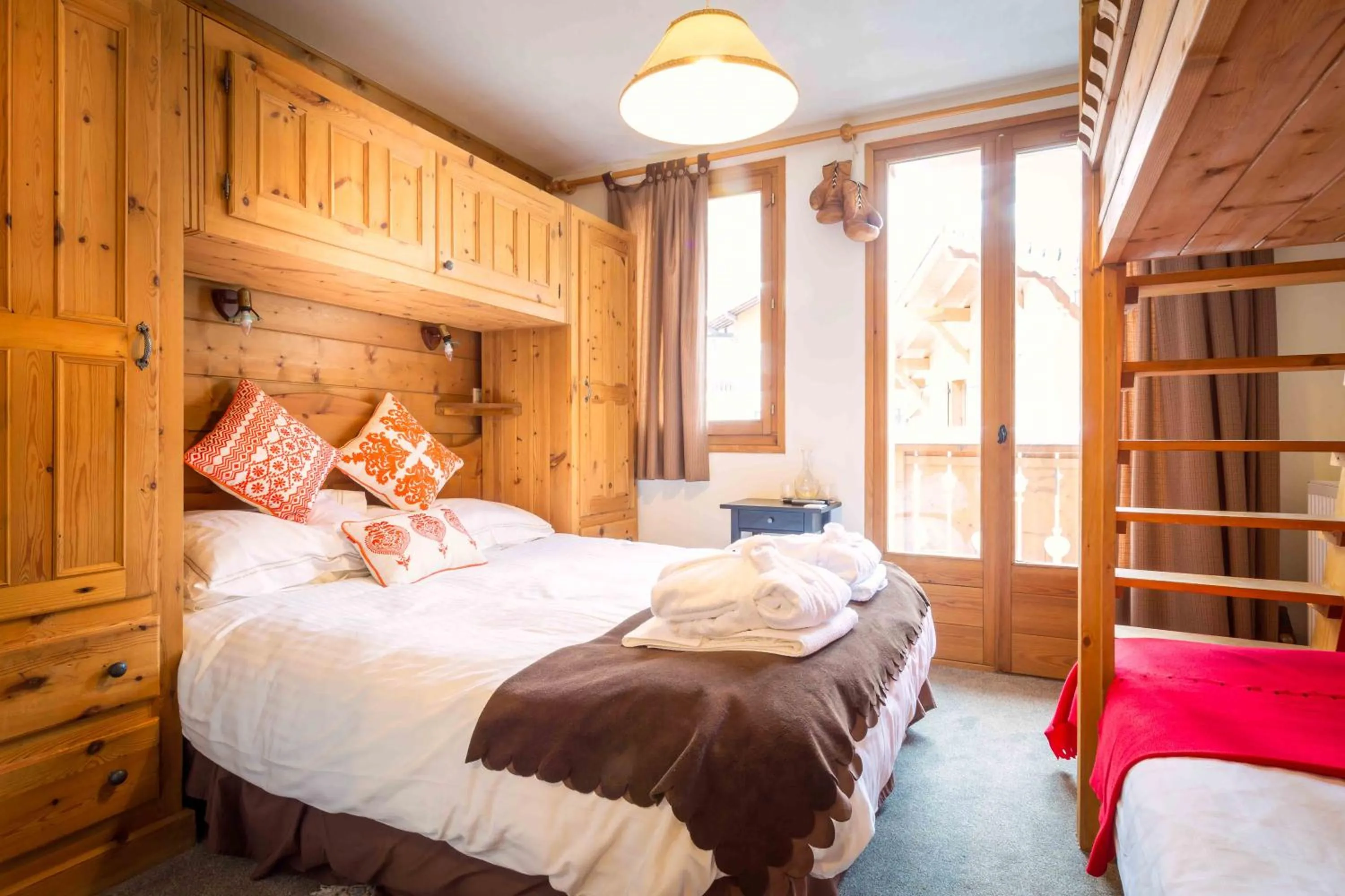 Bed in Hôtel et Chalet Au Coin Du Feu Chilly Powder