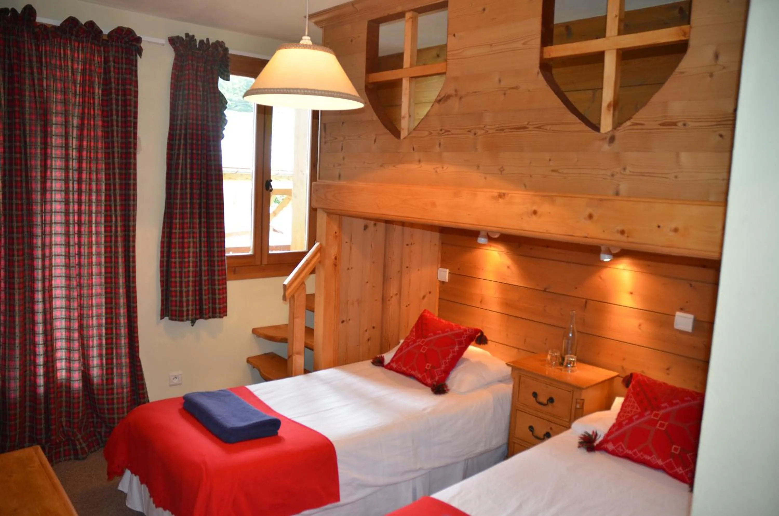 Bed in Hôtel et Chalet Au Coin Du Feu Chilly Powder