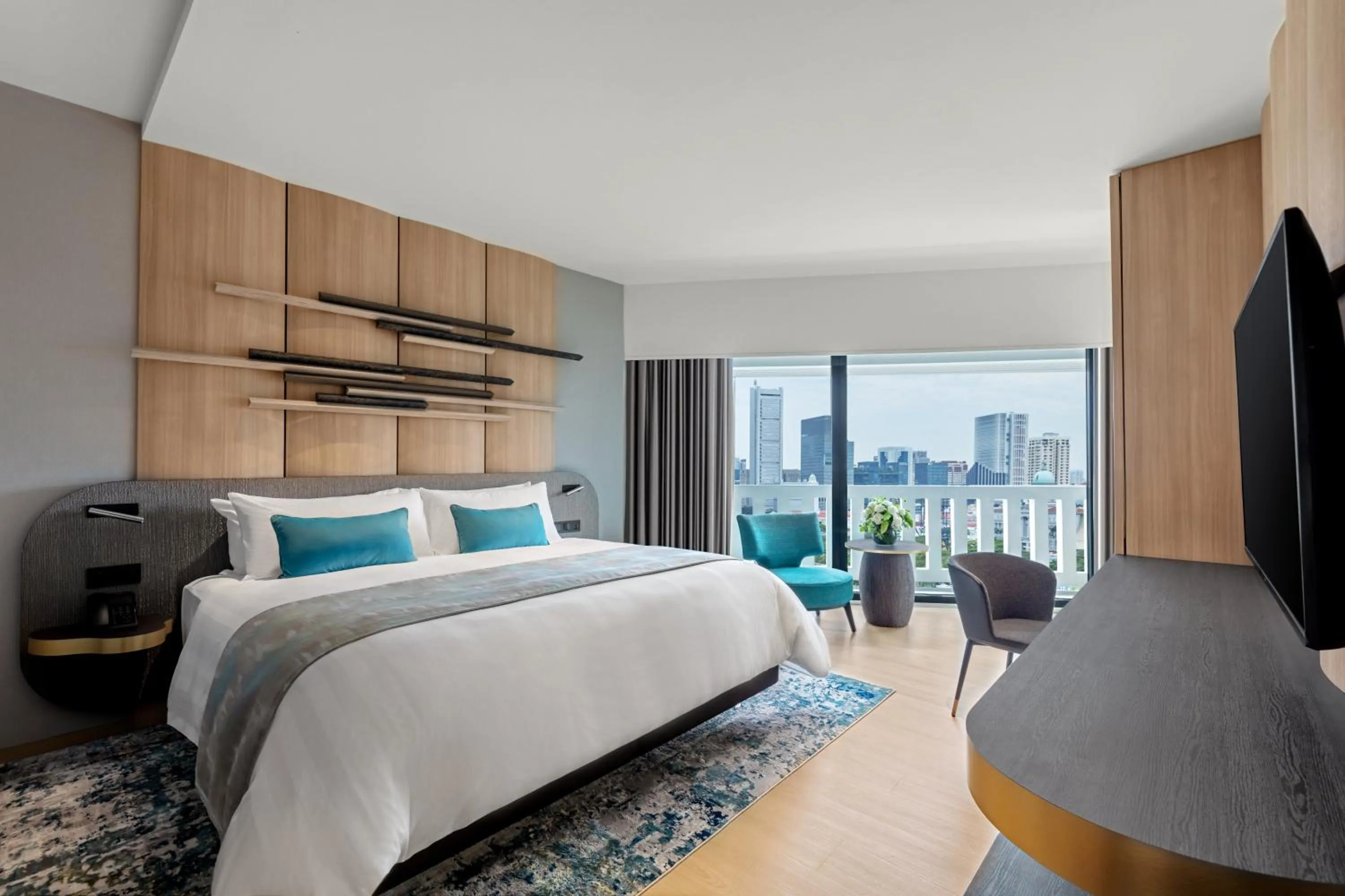 Bed in PARKROYAL COLLECTION Marina Bay, Singapore