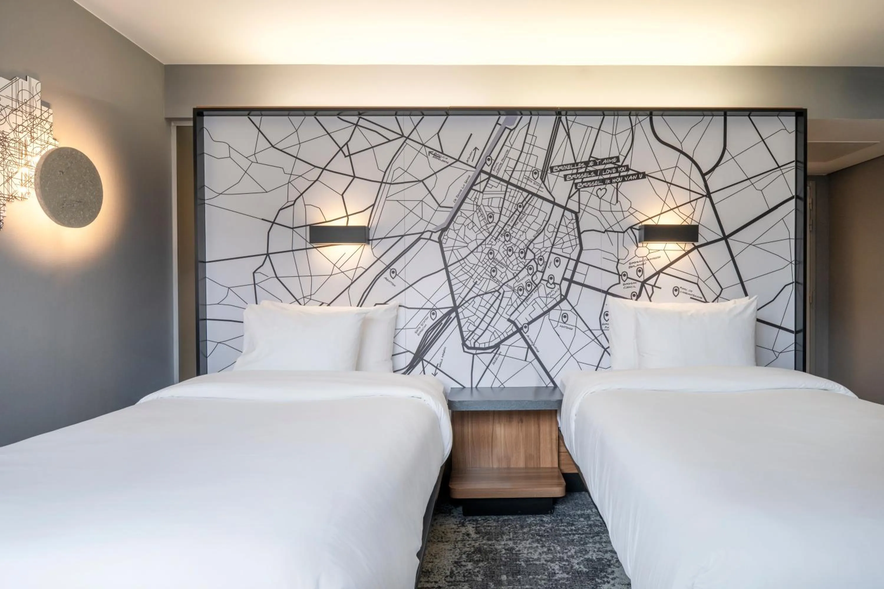 Bed in Pestana Brussels Schuman