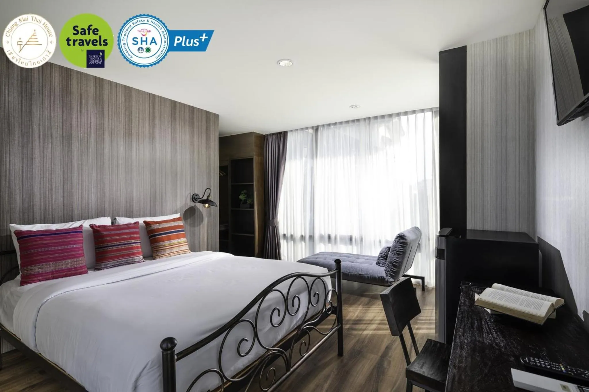 Bedroom, Bed in Chiang Mai Thai House,Thapae