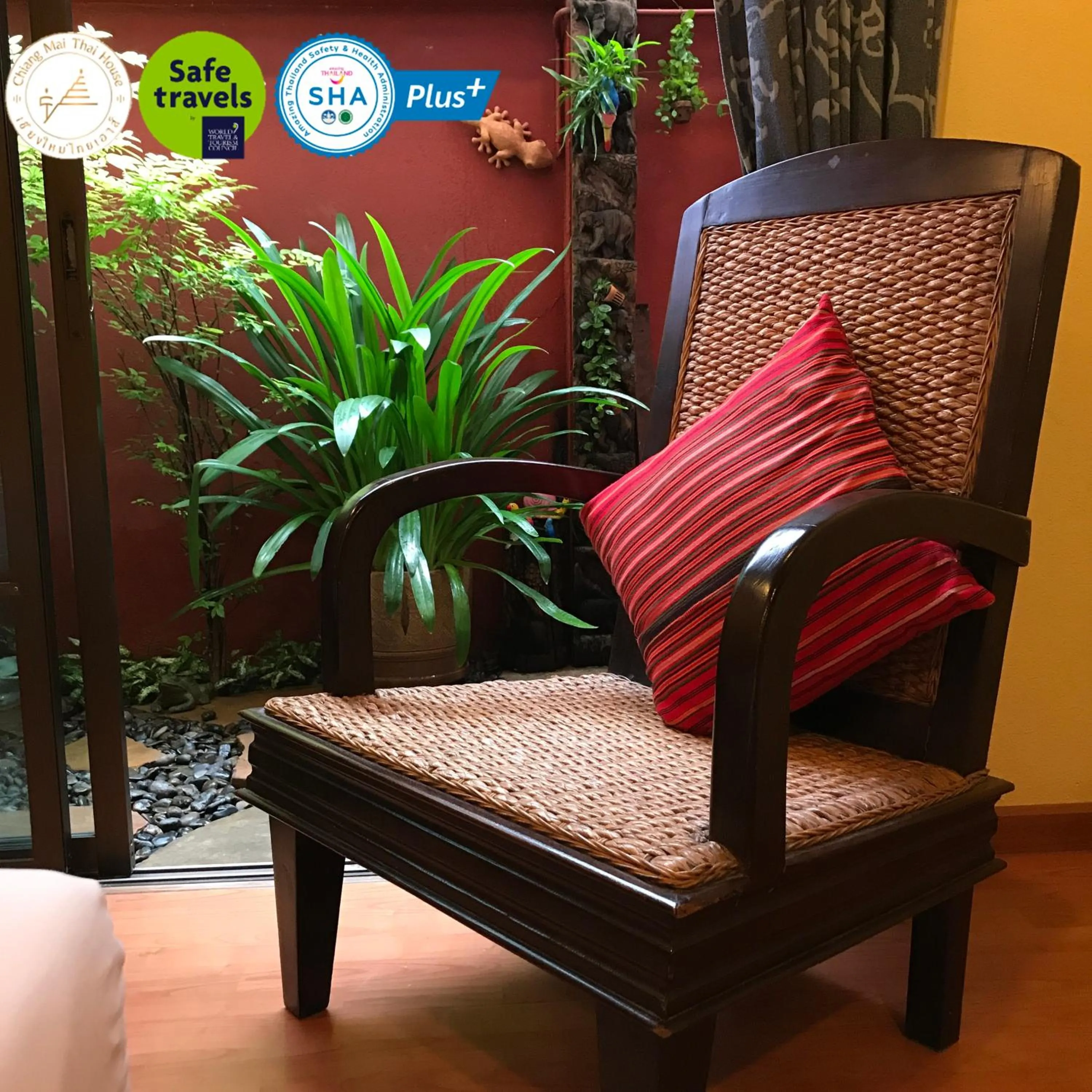 Seating area in Chiang Mai Thai House,Thapae