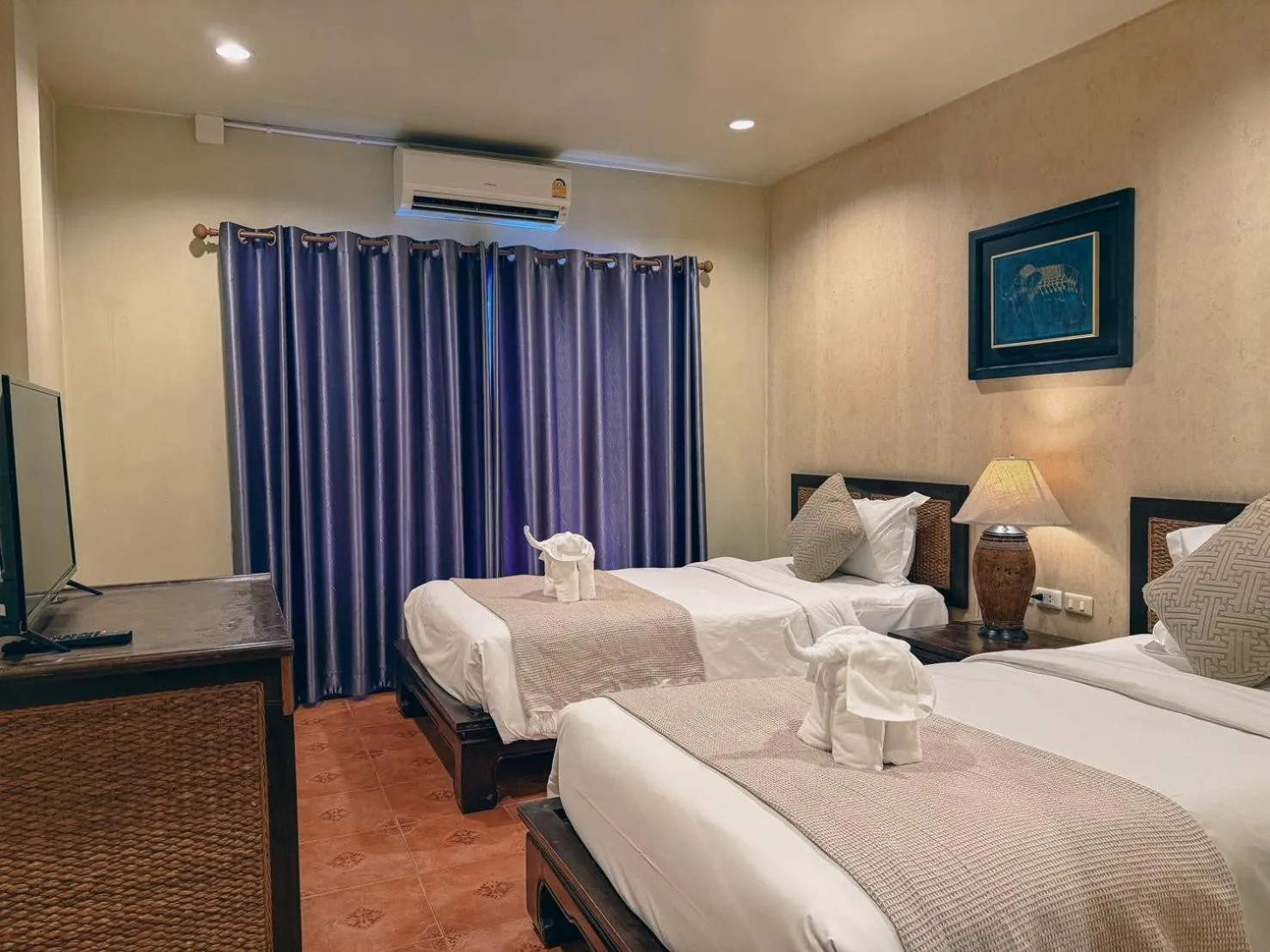 Bed in Chiang Mai Thai House,Thapae