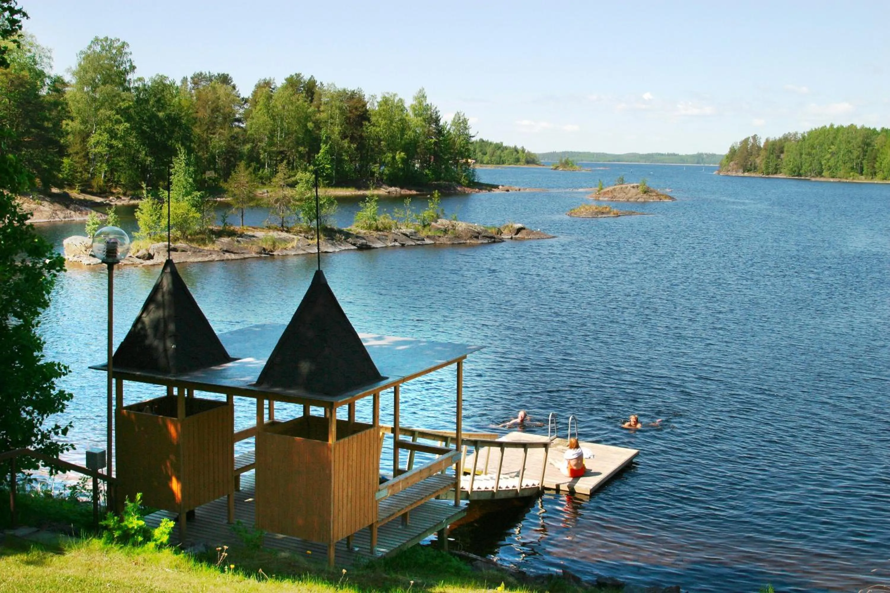 Beach in Summer Hotel Vuorilinna
