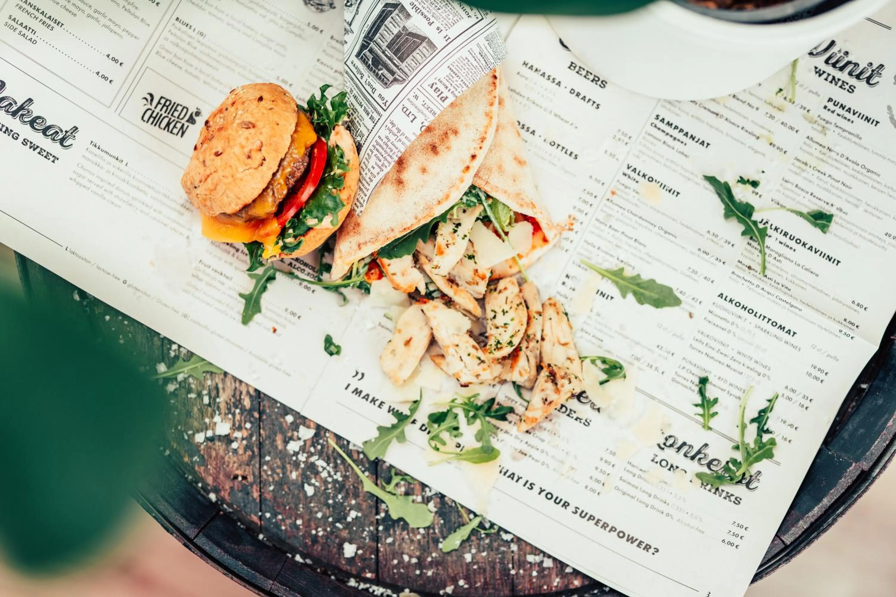 Food close-up in Summer Hotel Vuorilinna