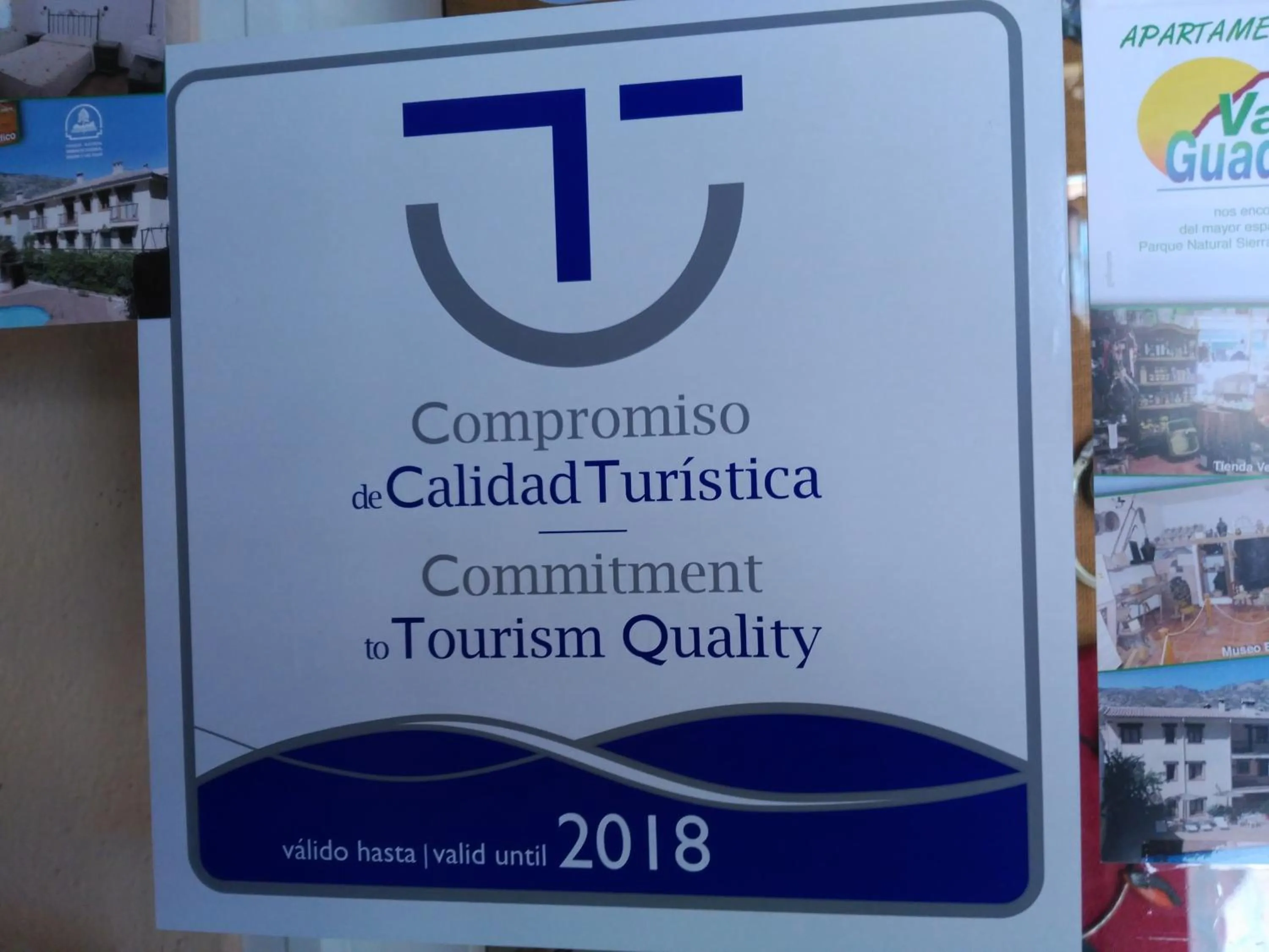 Certificate/Award in Apartamentos Valle del Guadalquivir