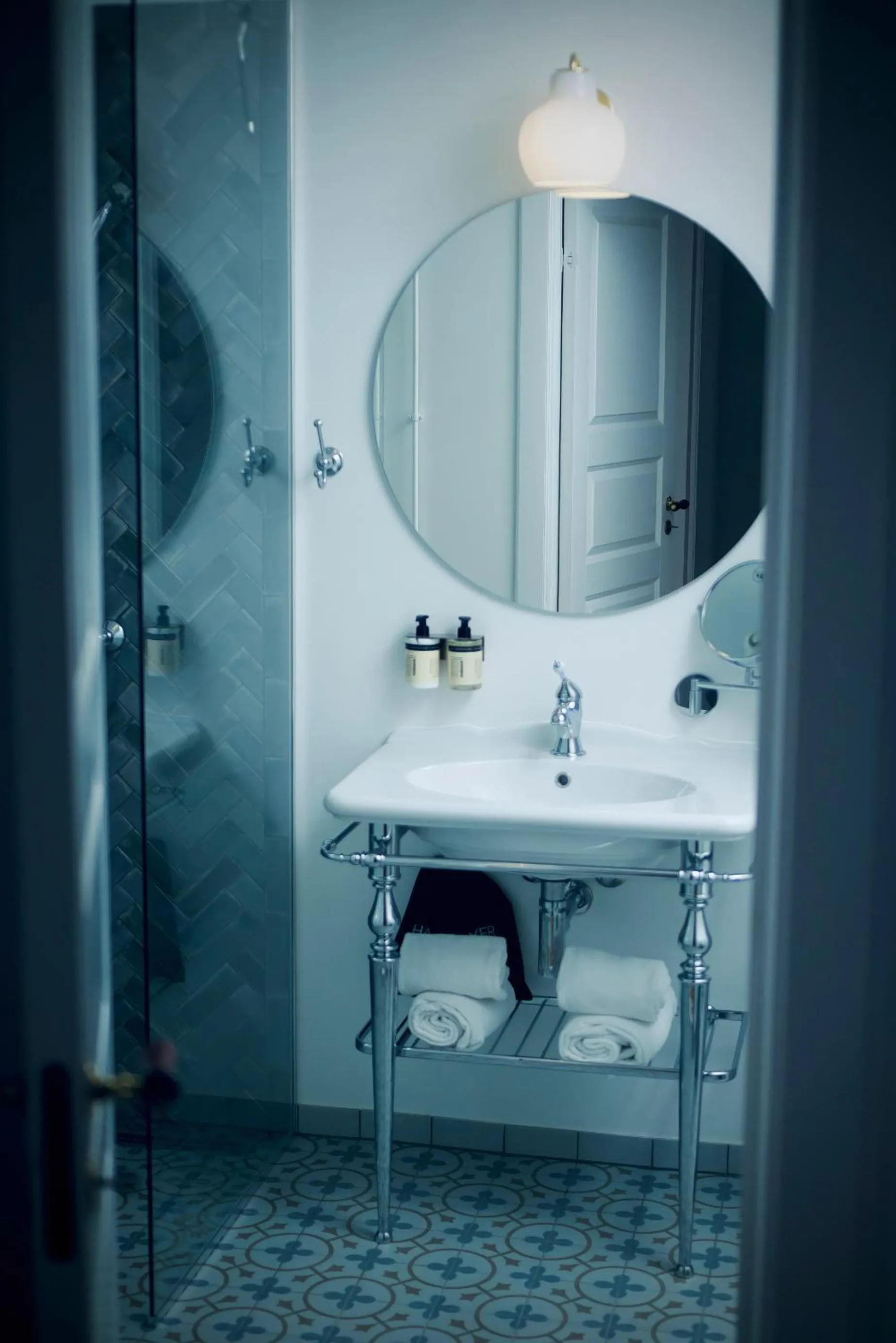 Shower in Plesners Badehotel
