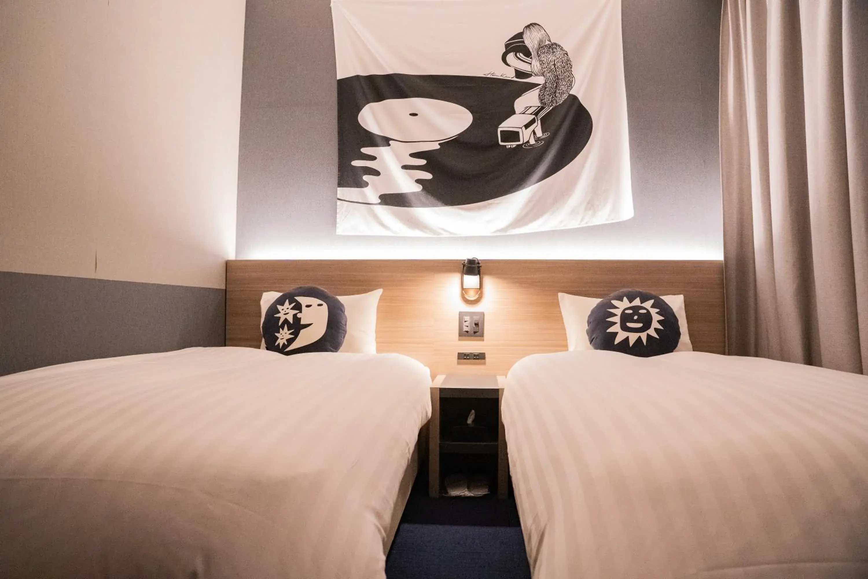 Bed in Hotel She, Osaka Bed in Hotel She, Osaka