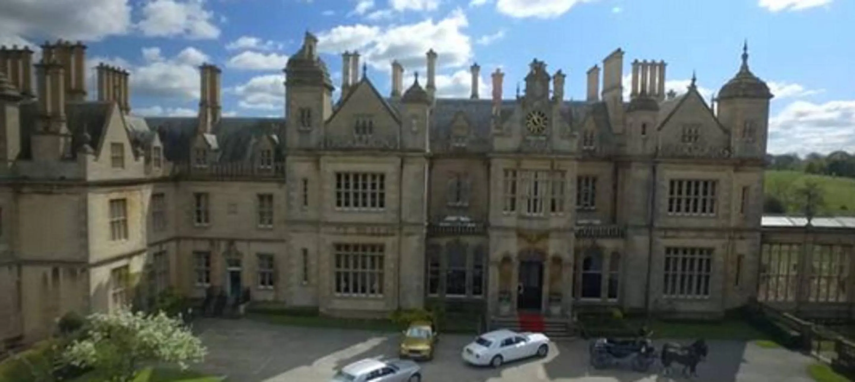 Facade/entrance in Stoke Rochford Hall