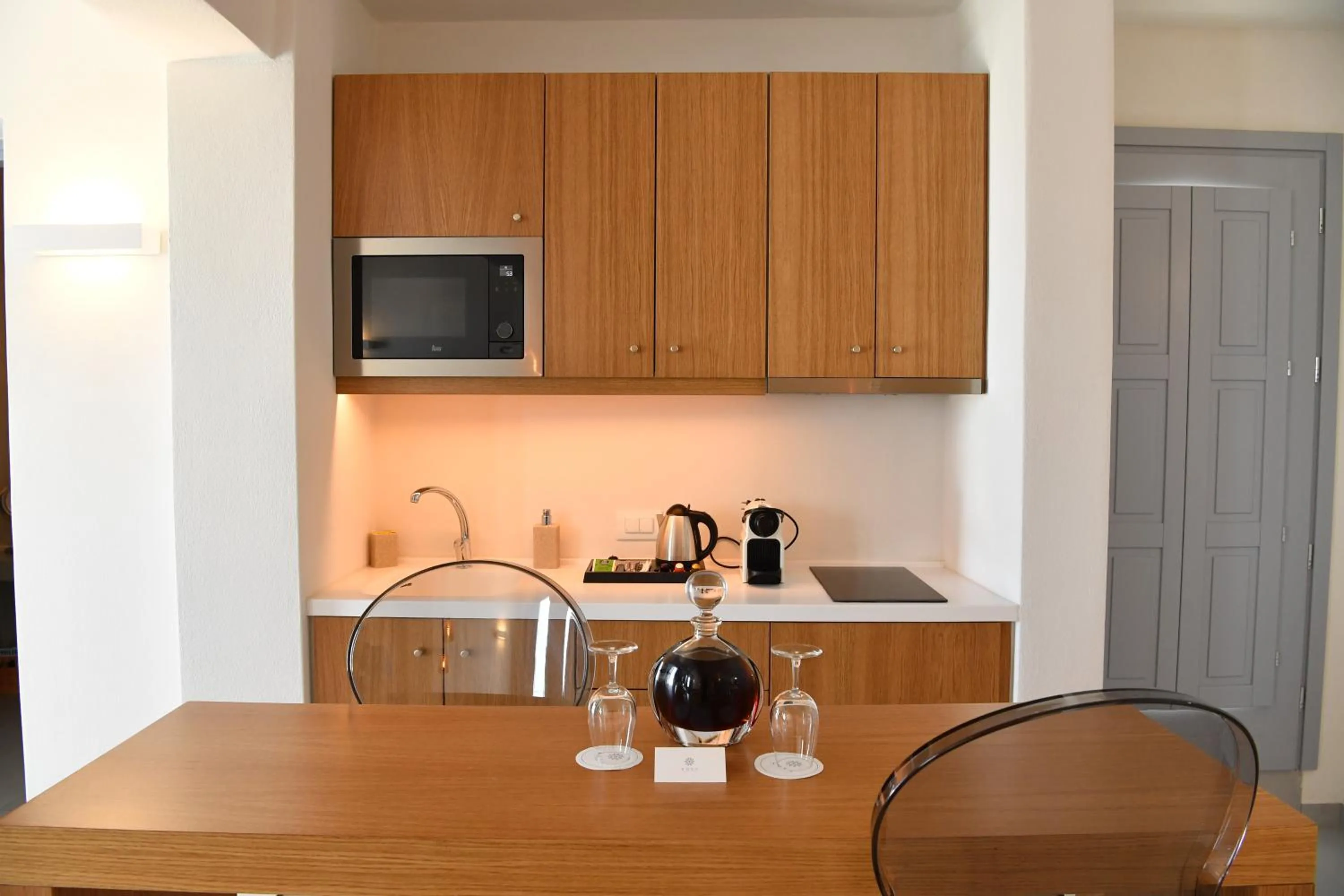 Kitchen or kitchenette in Nova Luxury Suites
