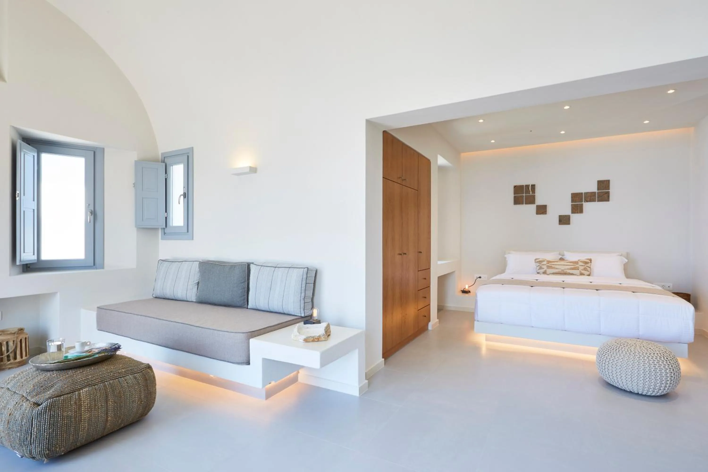 Living room, Bed in Nova Luxury Suites