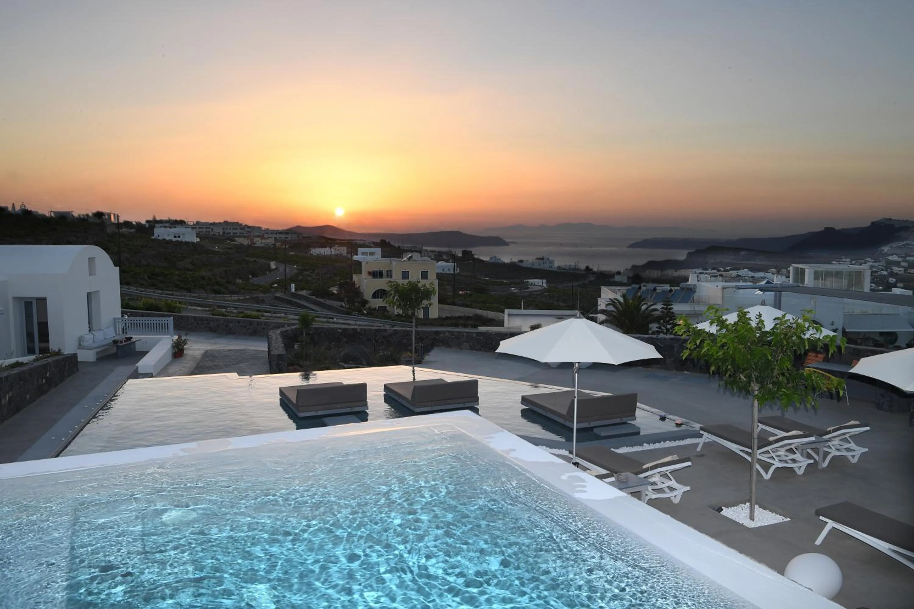 Pool view in Nova Luxury Suites