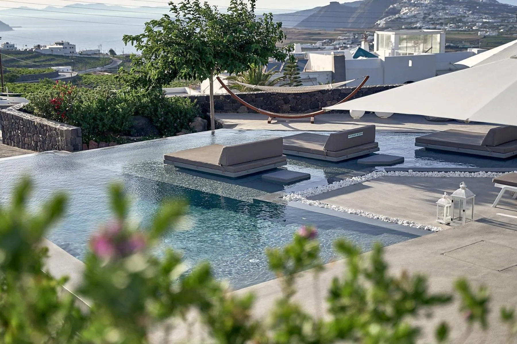 Pool view in Nova Luxury Suites