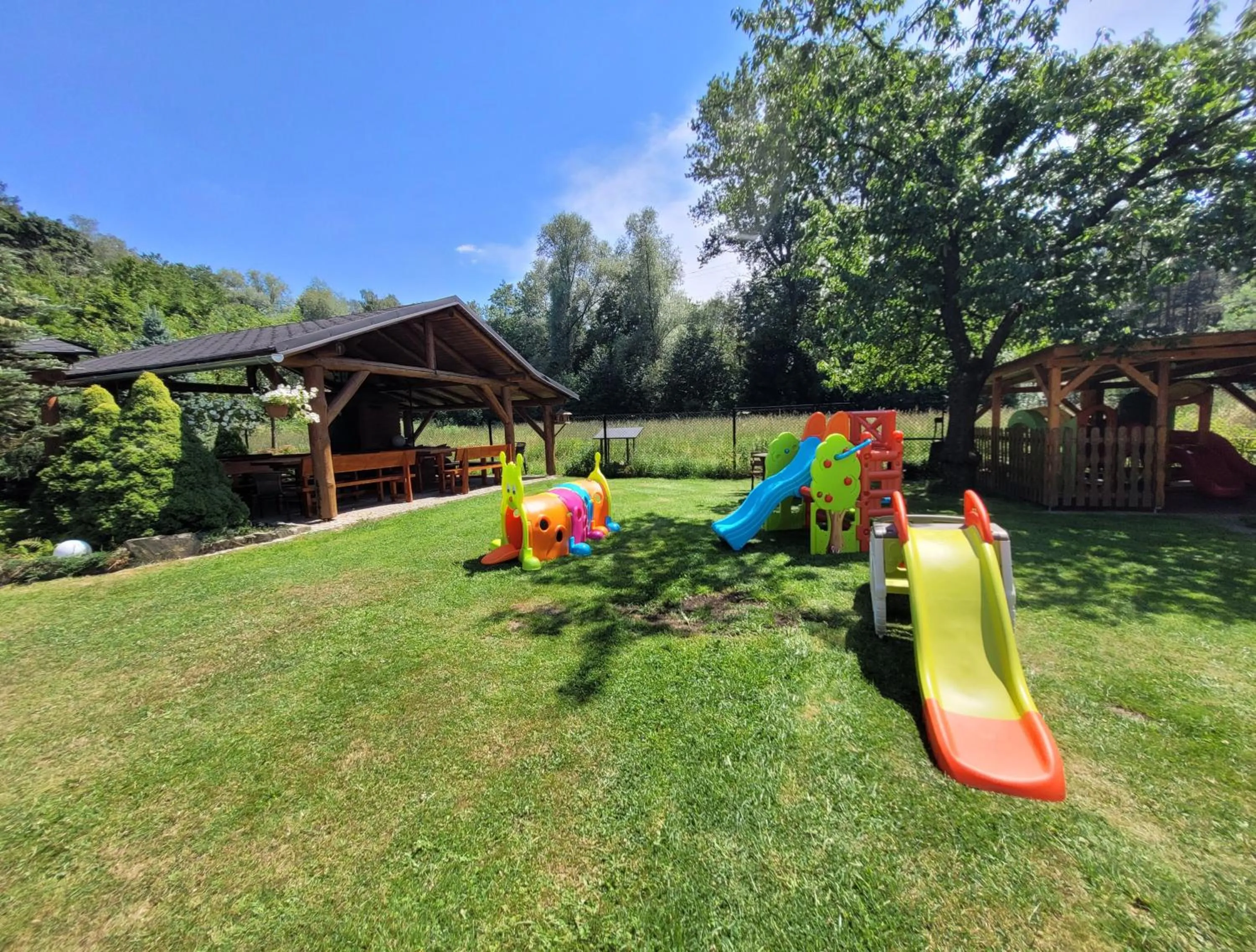 Children play ground in Gosciniec Pod Brzegiem