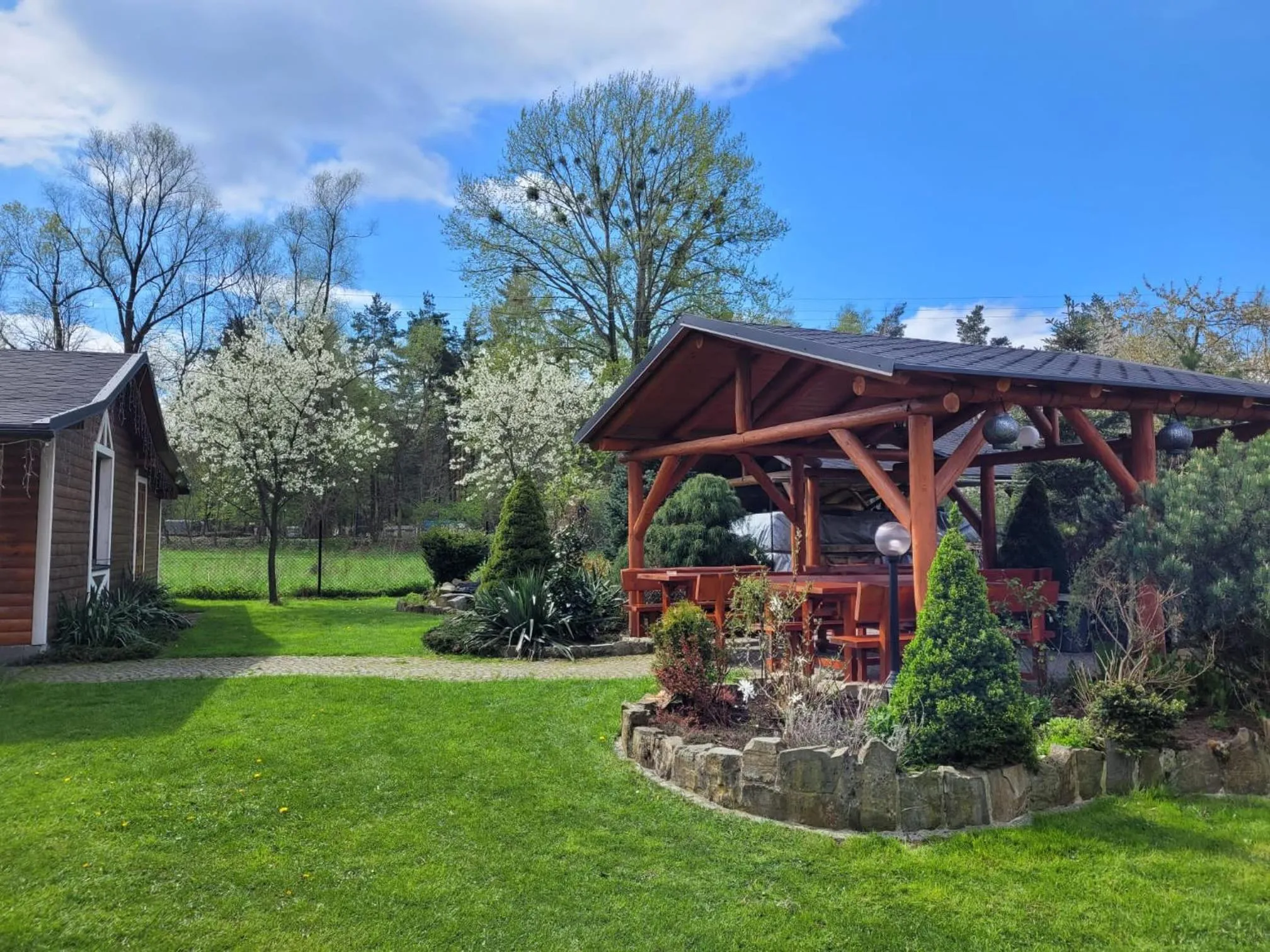 Children play ground in Gosciniec Pod Brzegiem