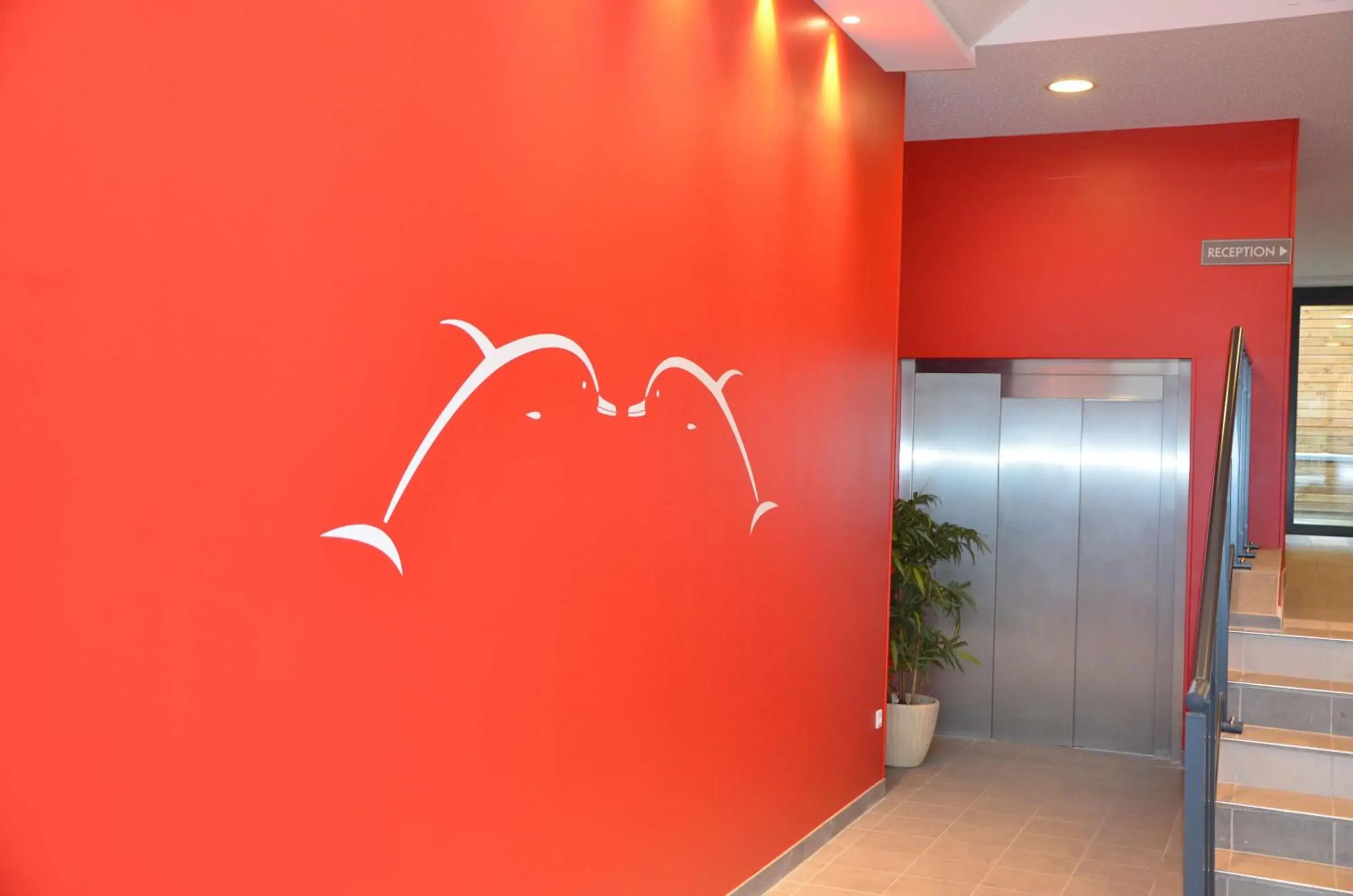 Lobby or reception in Brit Hotel Du Dauphin L'Aigle Lobby or reception in Brit Hotel Du Dauphin L'Aigle