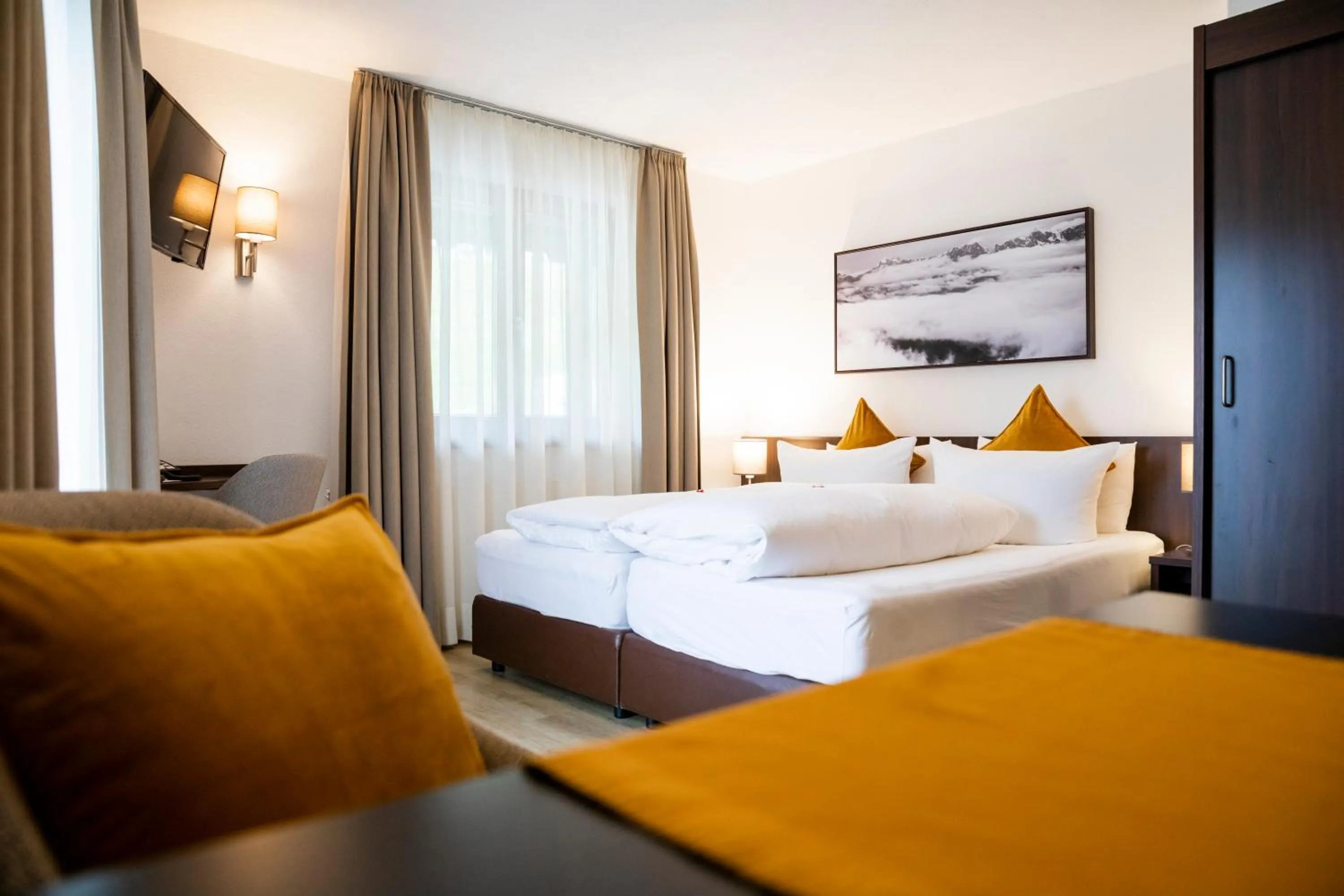 Sauna, Bed in Hotel Montfort