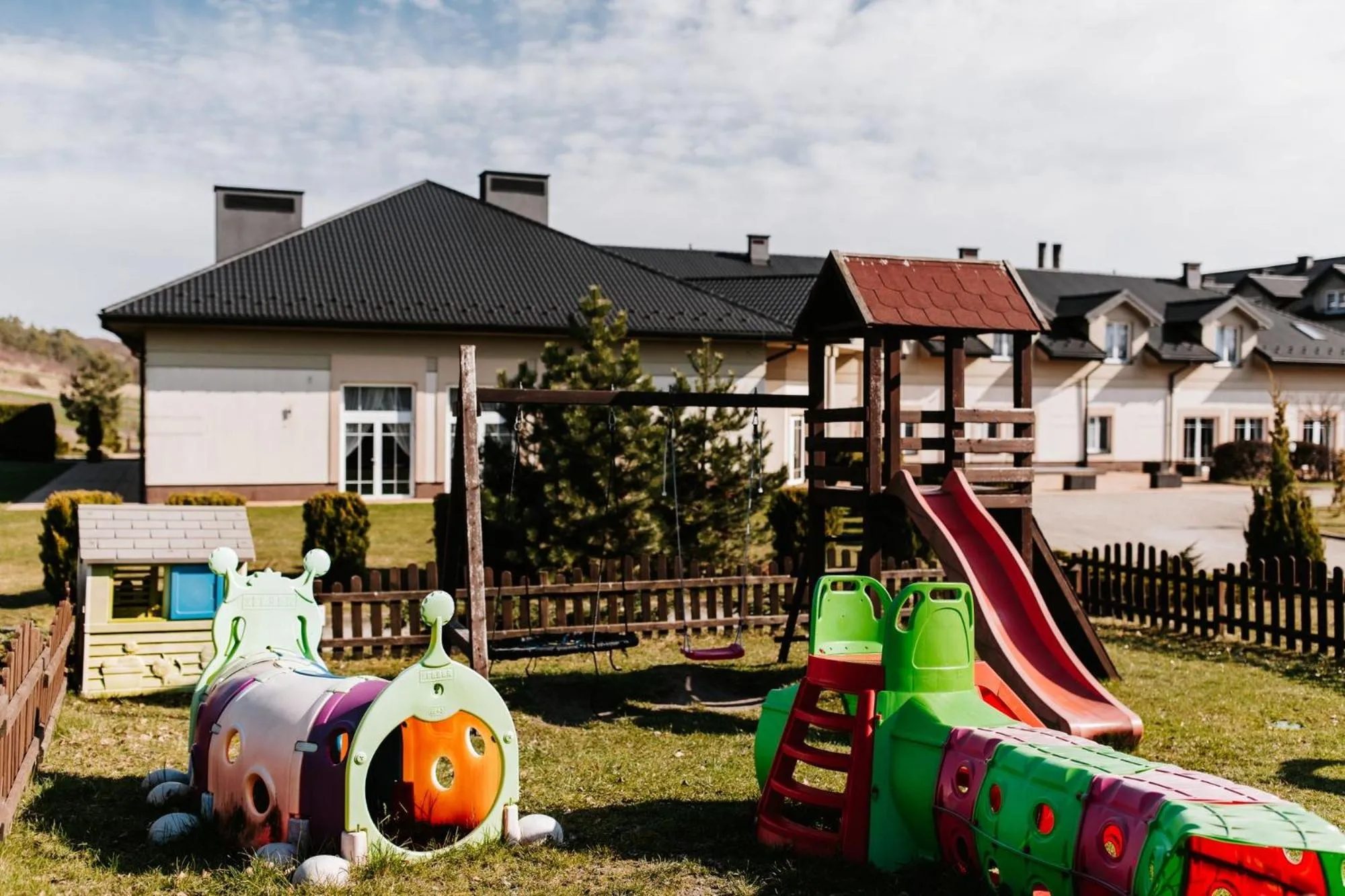 Children play ground in Dosłońce Resort Wellness & Farm