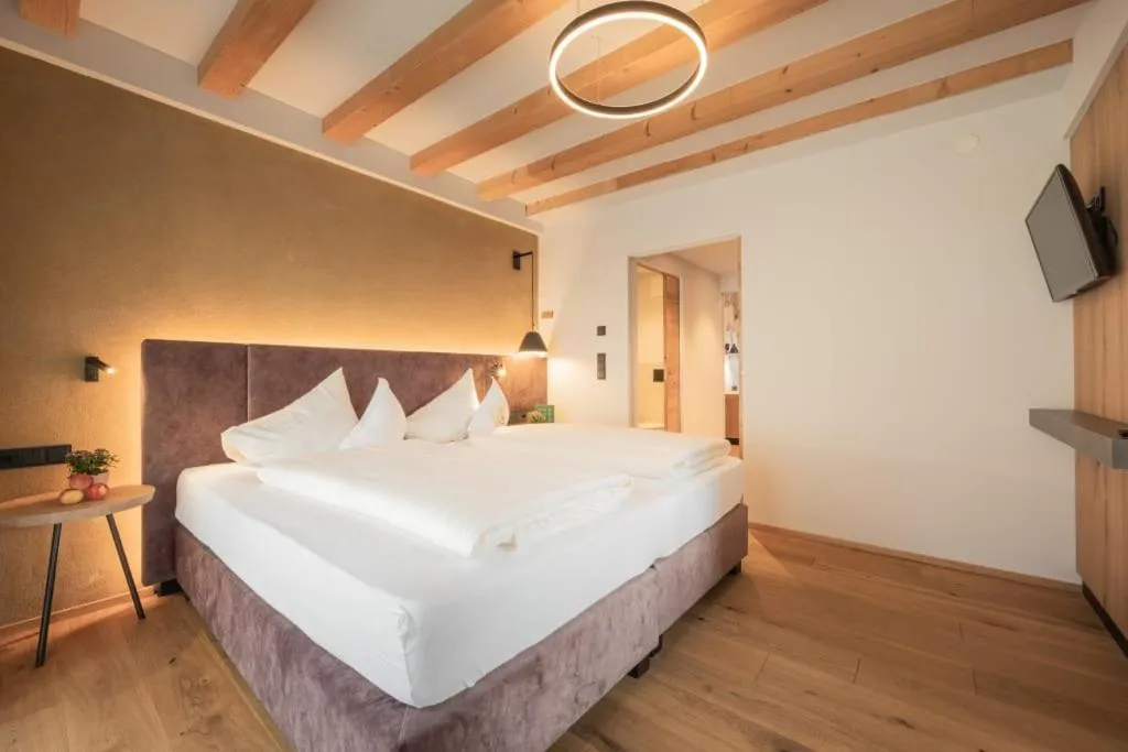 Bed in Biohotel Leutascherhof