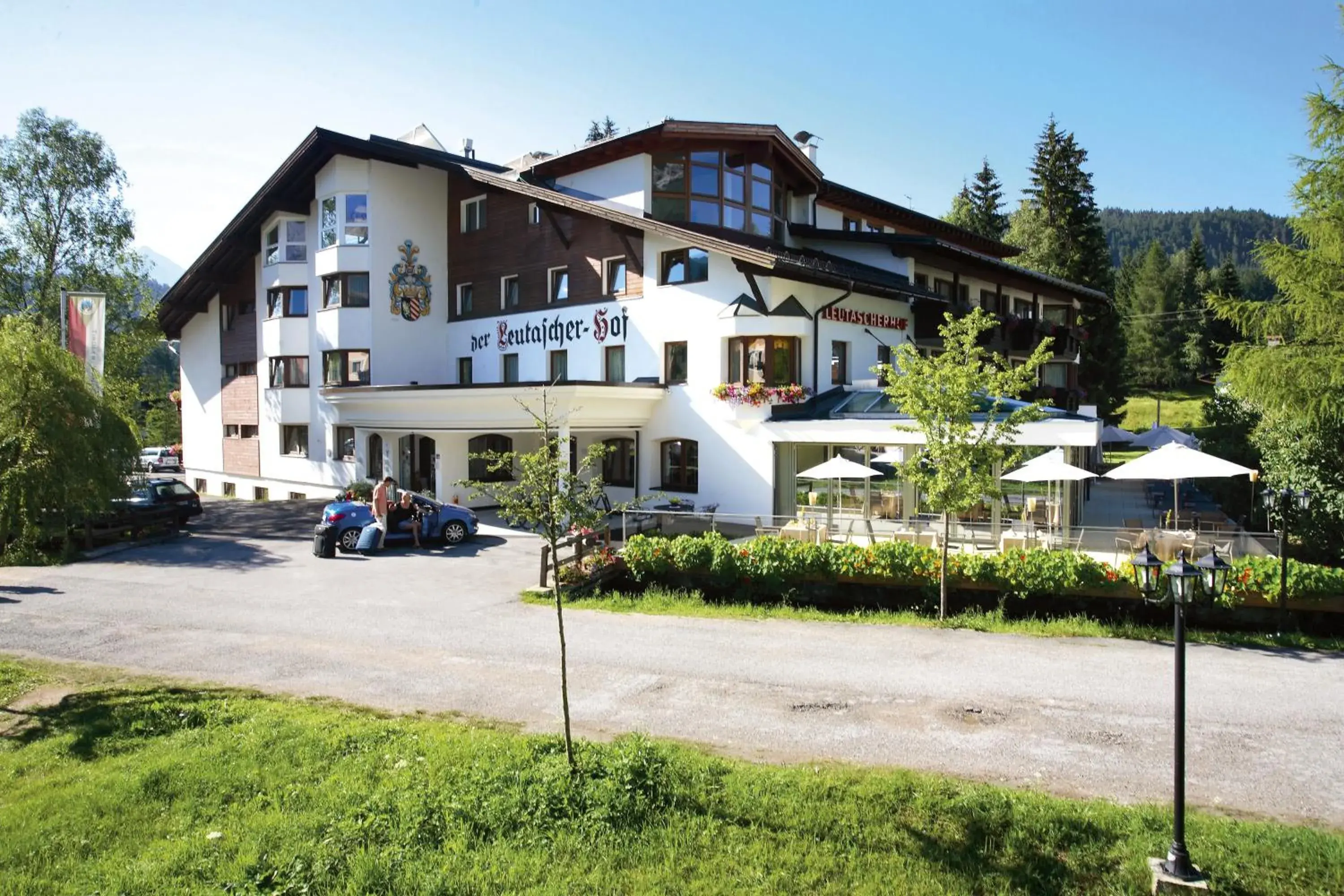 Facade/entrance, Property Building in Biohotel Leutascherhof