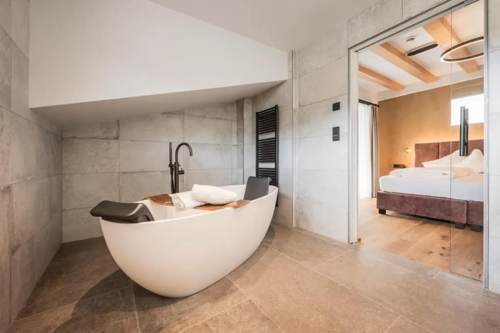 Bed in Biohotel Leutascherhof