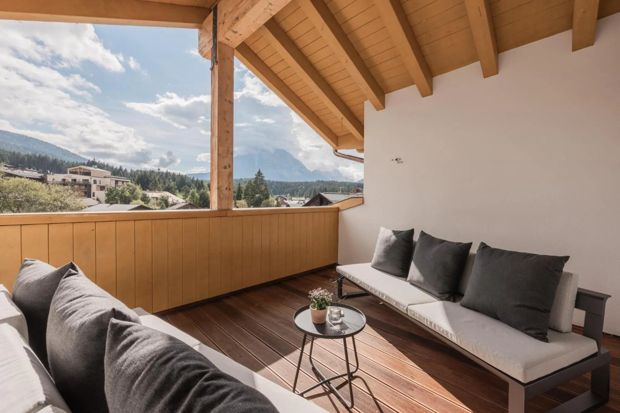 Balcony/Terrace in Biohotel Leutascherhof
