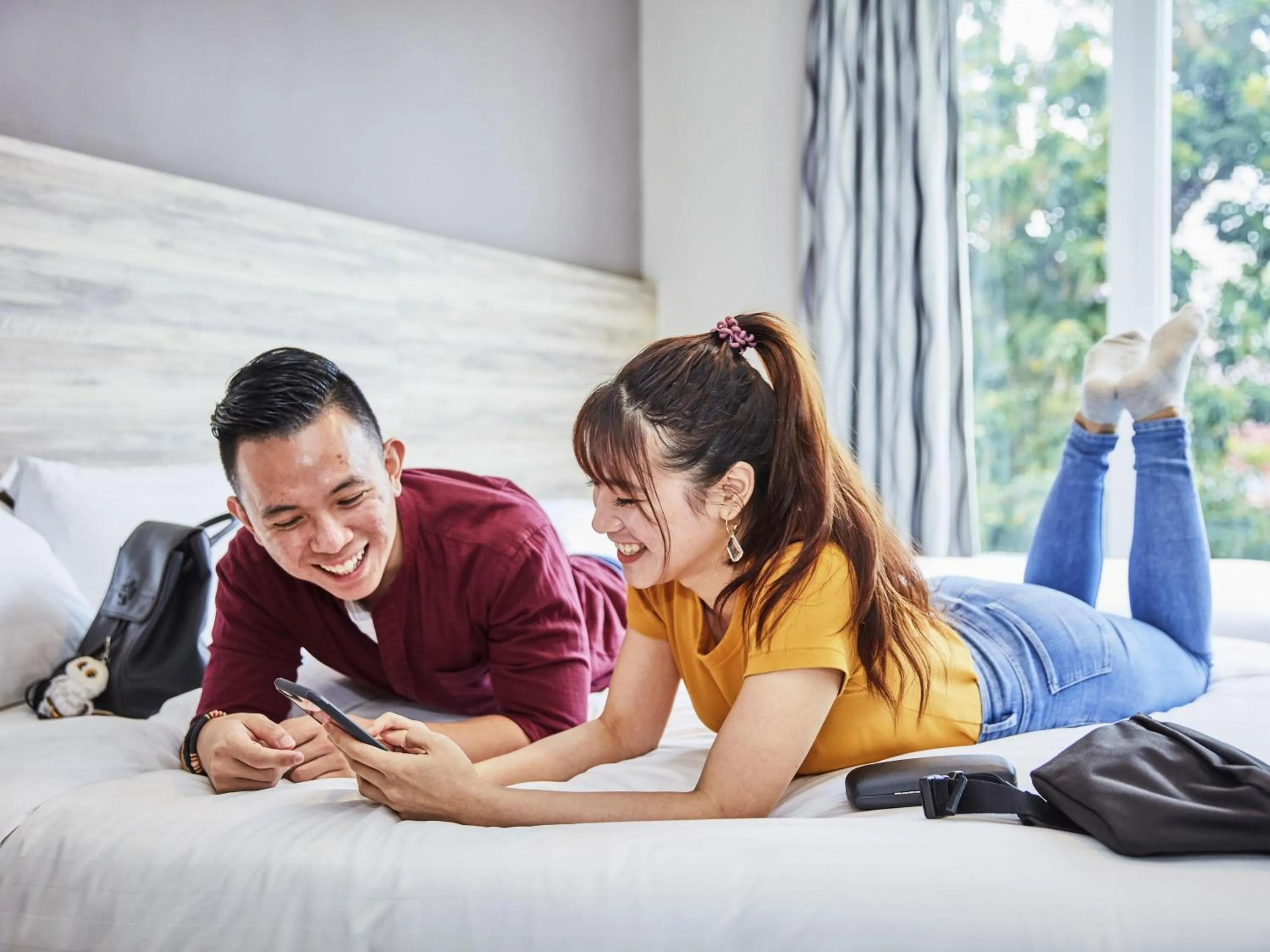 Bedroom, Bed in ibis budget Singapore Crystal