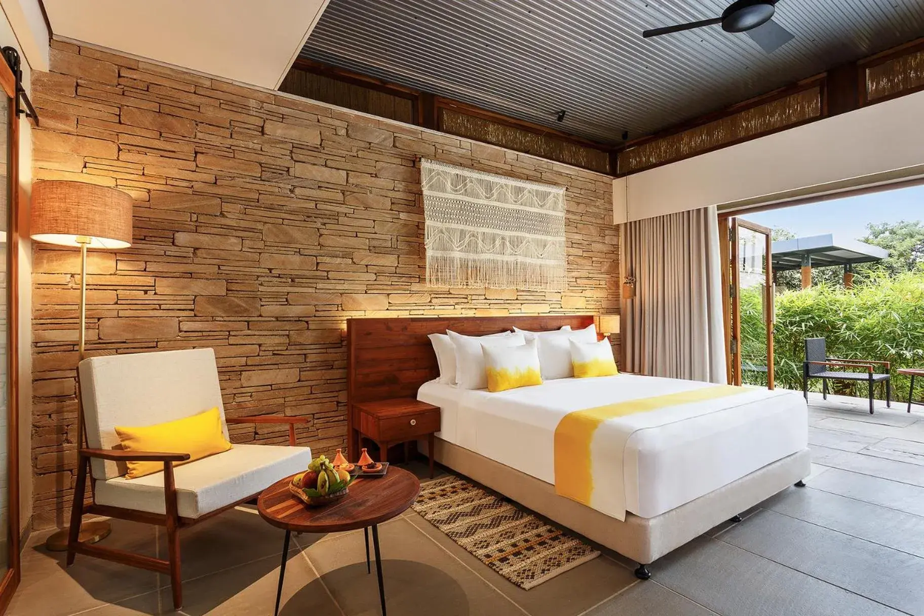 Balcony/Terrace, Bed in Woods at Sasan Balcony/Terrace, Bed in Woods at Sasan