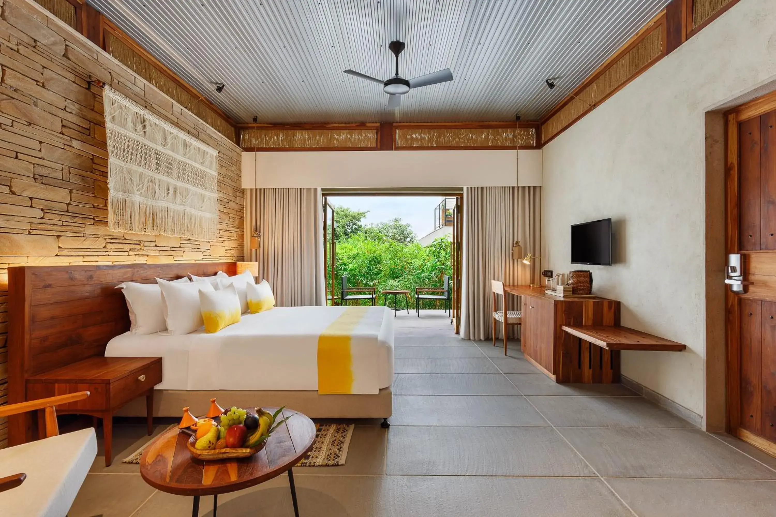 Balcony/Terrace, Bed in Woods at Sasan Balcony/Terrace, Bed in Woods at Sasan