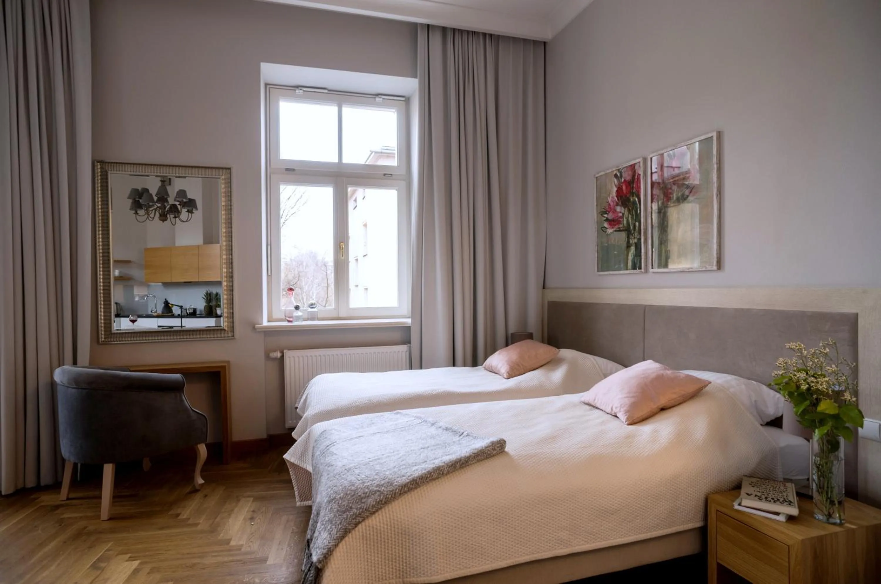 Bed in Belle Epoque Residence