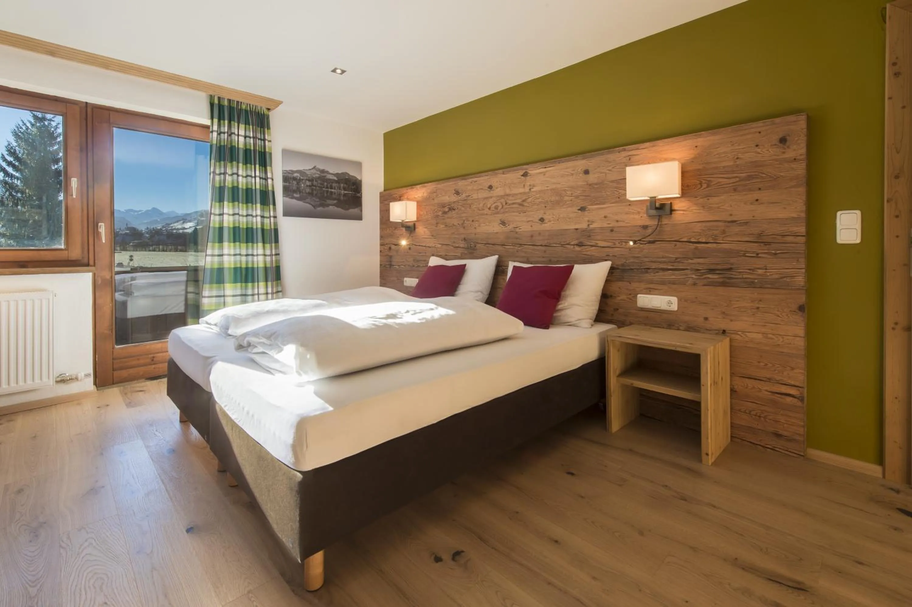 Photo of the whole room, Bed in Lifesport Hotel Hechenmoos