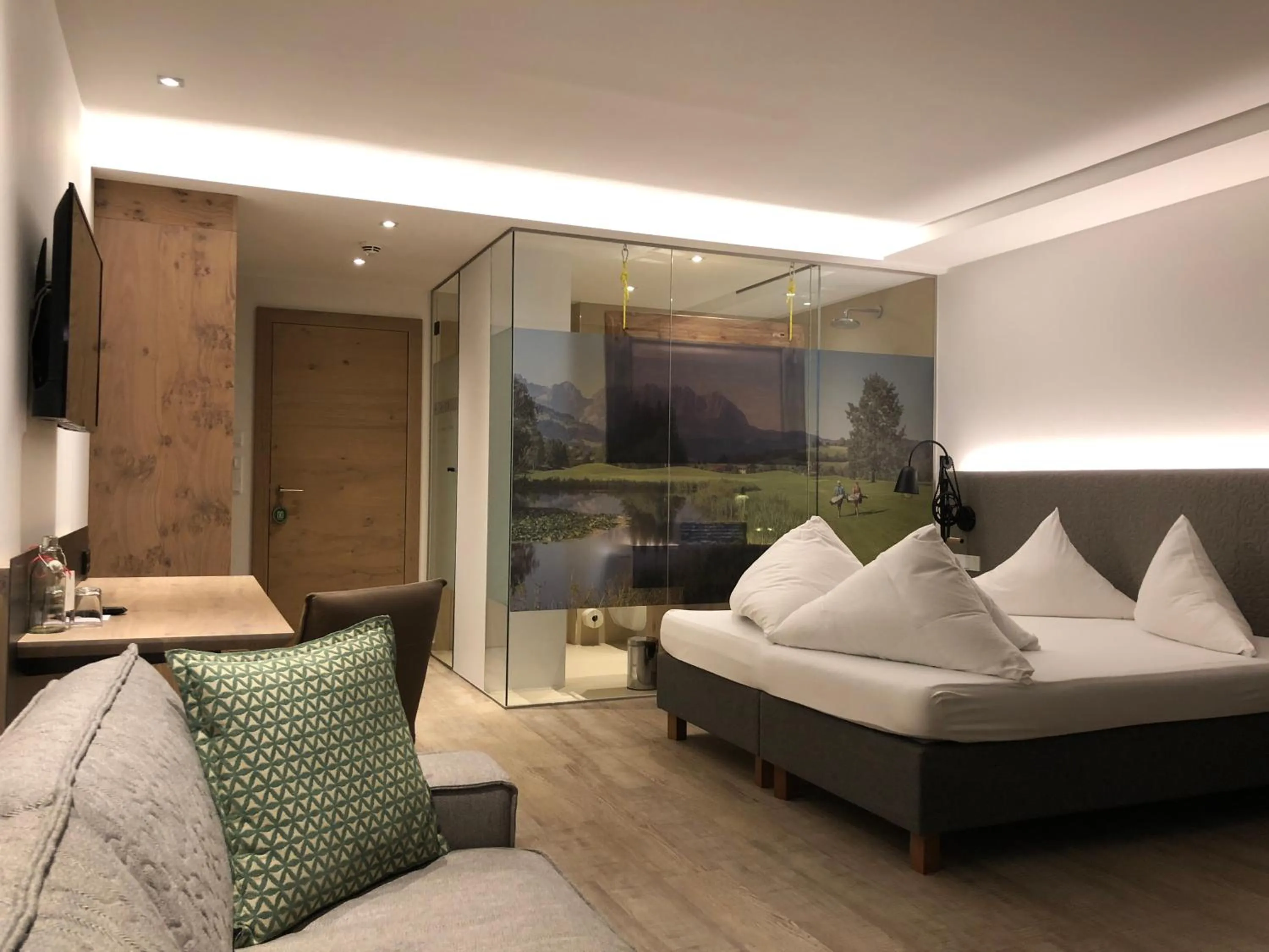 Bathroom in Lifesport Hotel Hechenmoos