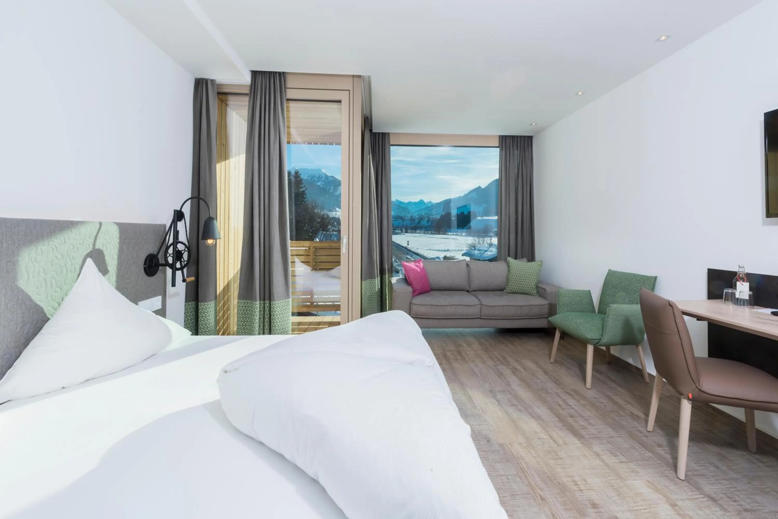 Living room, Bed in Lifesport Hotel Hechenmoos