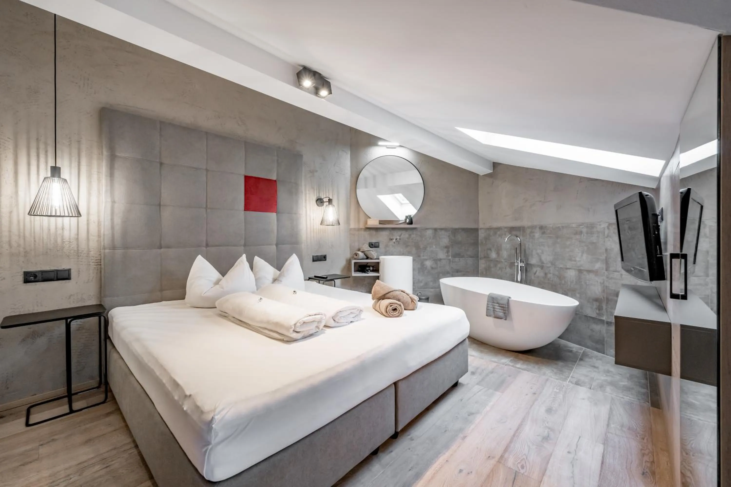 Bathroom, Bed in Appartements Perberschlager