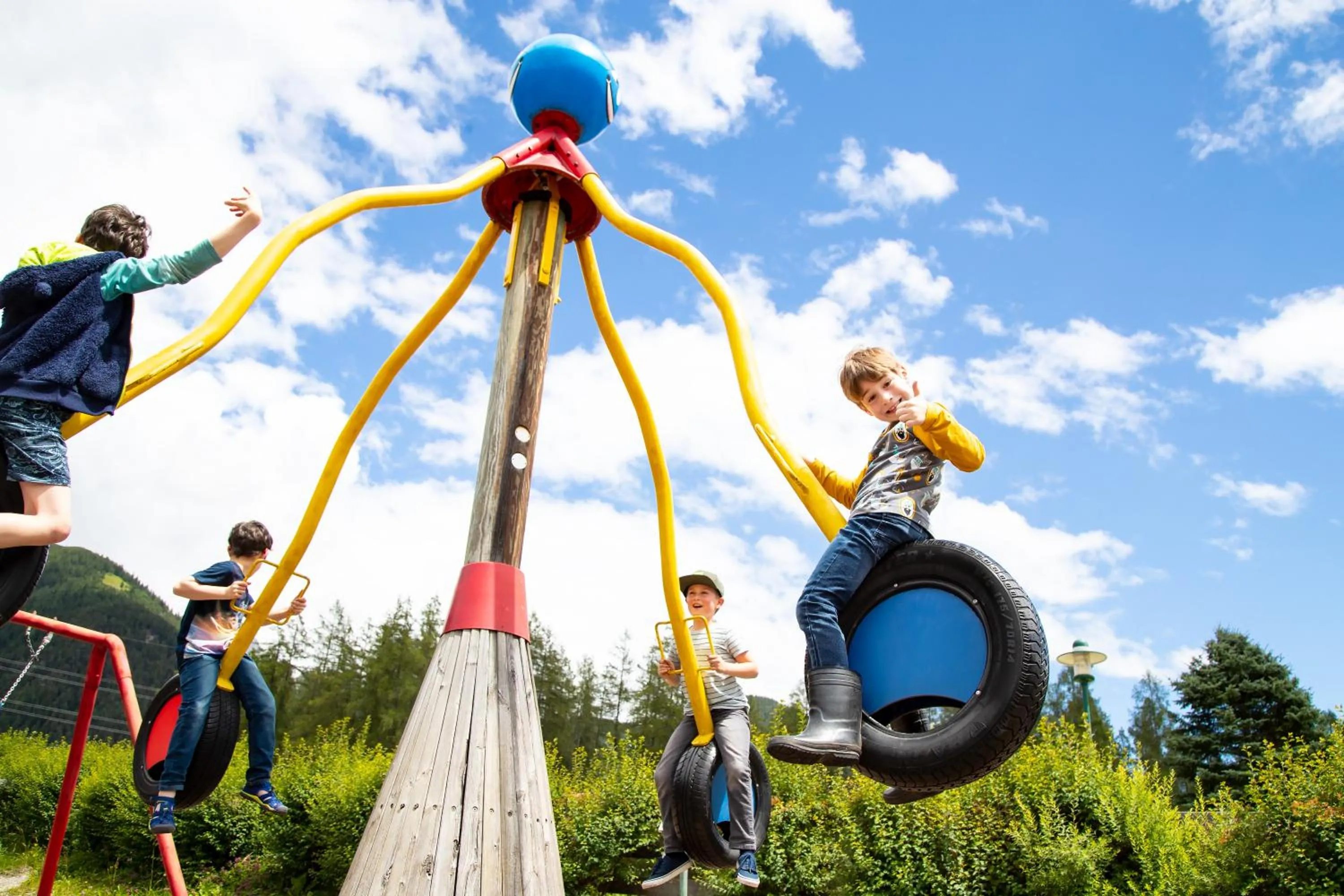Children play ground in Kinderhotel Lärchenhof