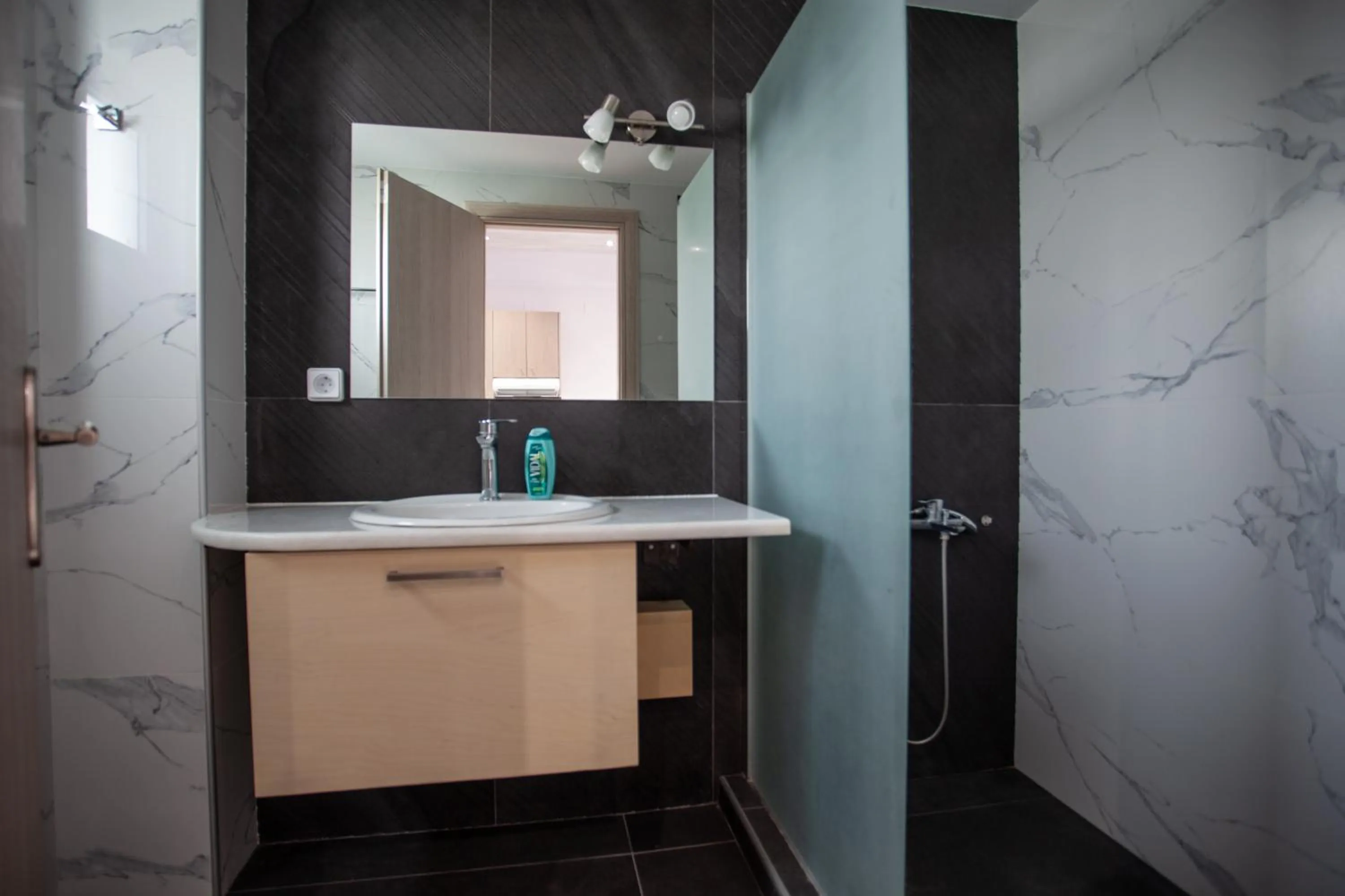 Shower in Gold Apartments