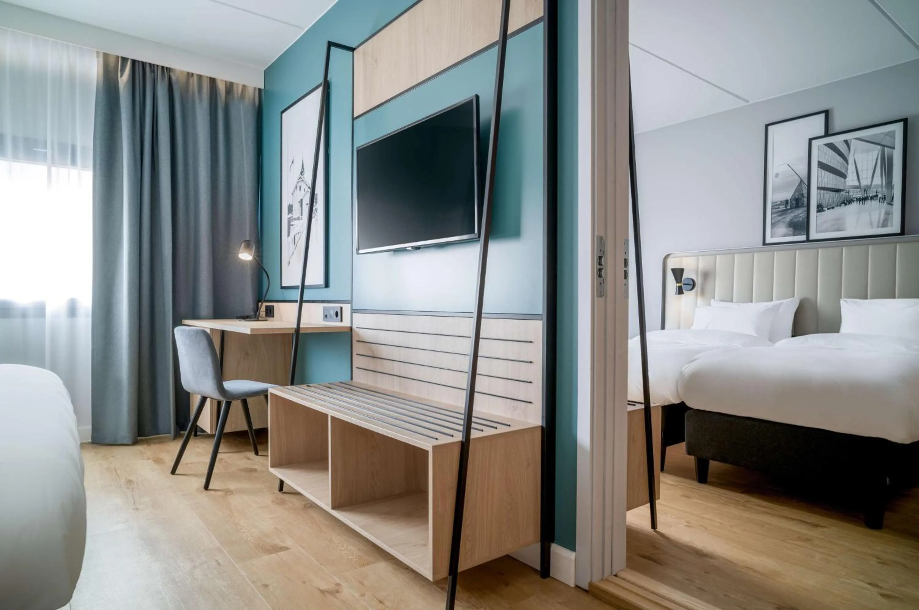 Photo of the whole room, Bed in Radisson Hotel & Conference Centre Oslo Airport