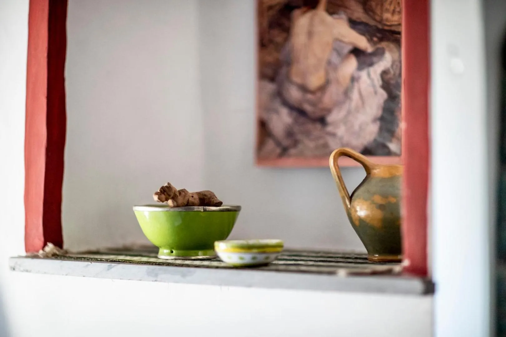 Decorative detail in Le Cisterne B&B