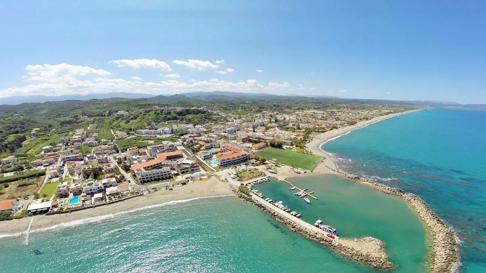 Bird's eye view in Porto Platanias Beach Resort & Spa Bird's eye view in Porto Platanias Beach Resort & Spa