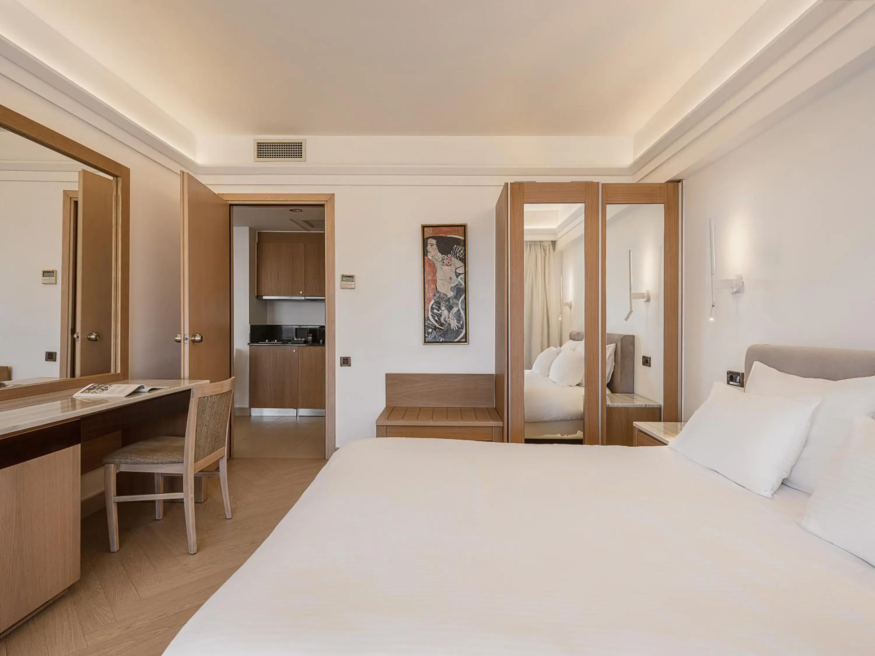 Bed in Porto Platanias Beach Resort & Spa Bed in Porto Platanias Beach Resort & Spa