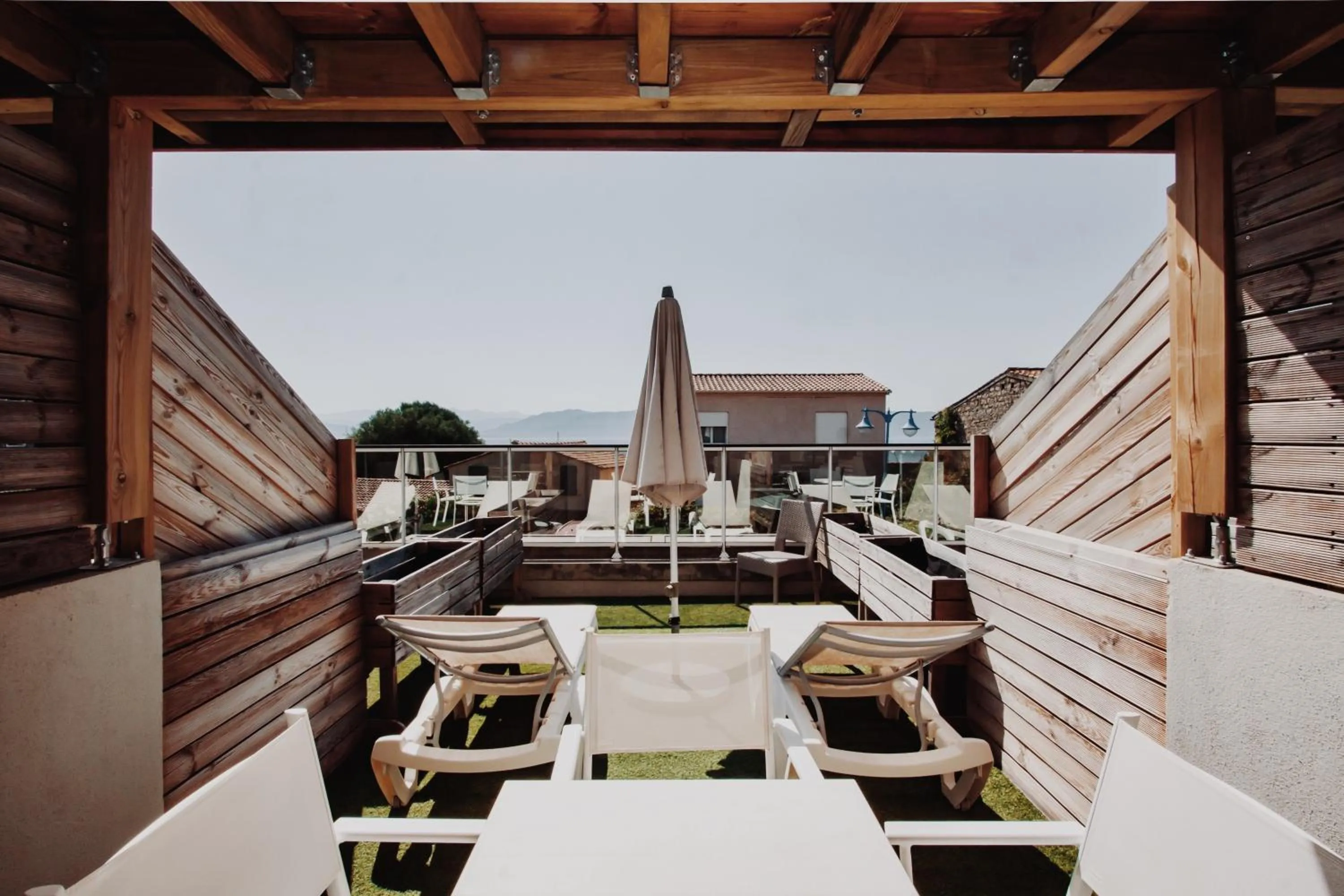 Balcony/Terrace in Auberge Kallisté - Eco Label