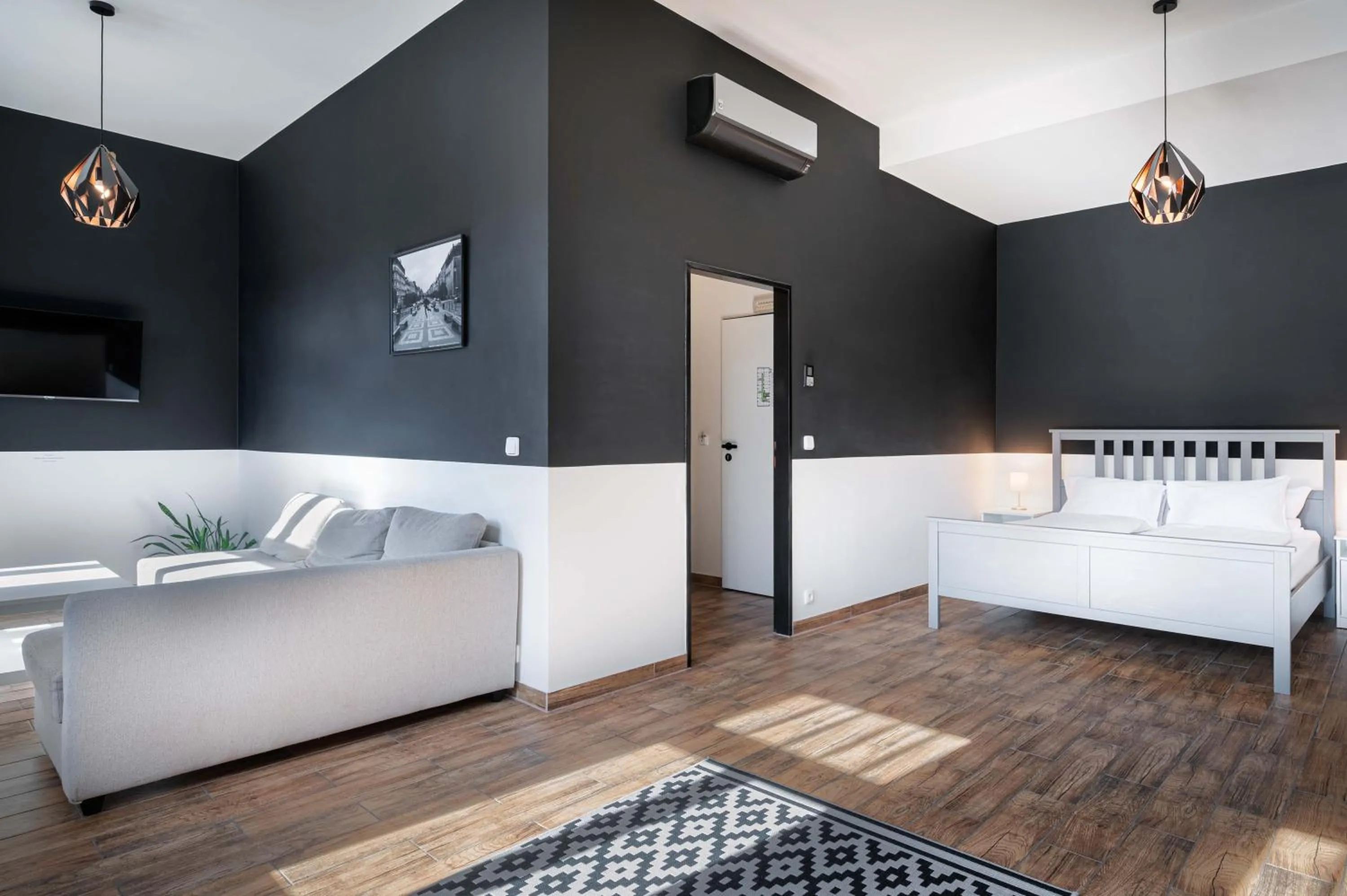 Bed in Bohem Prague Hotel