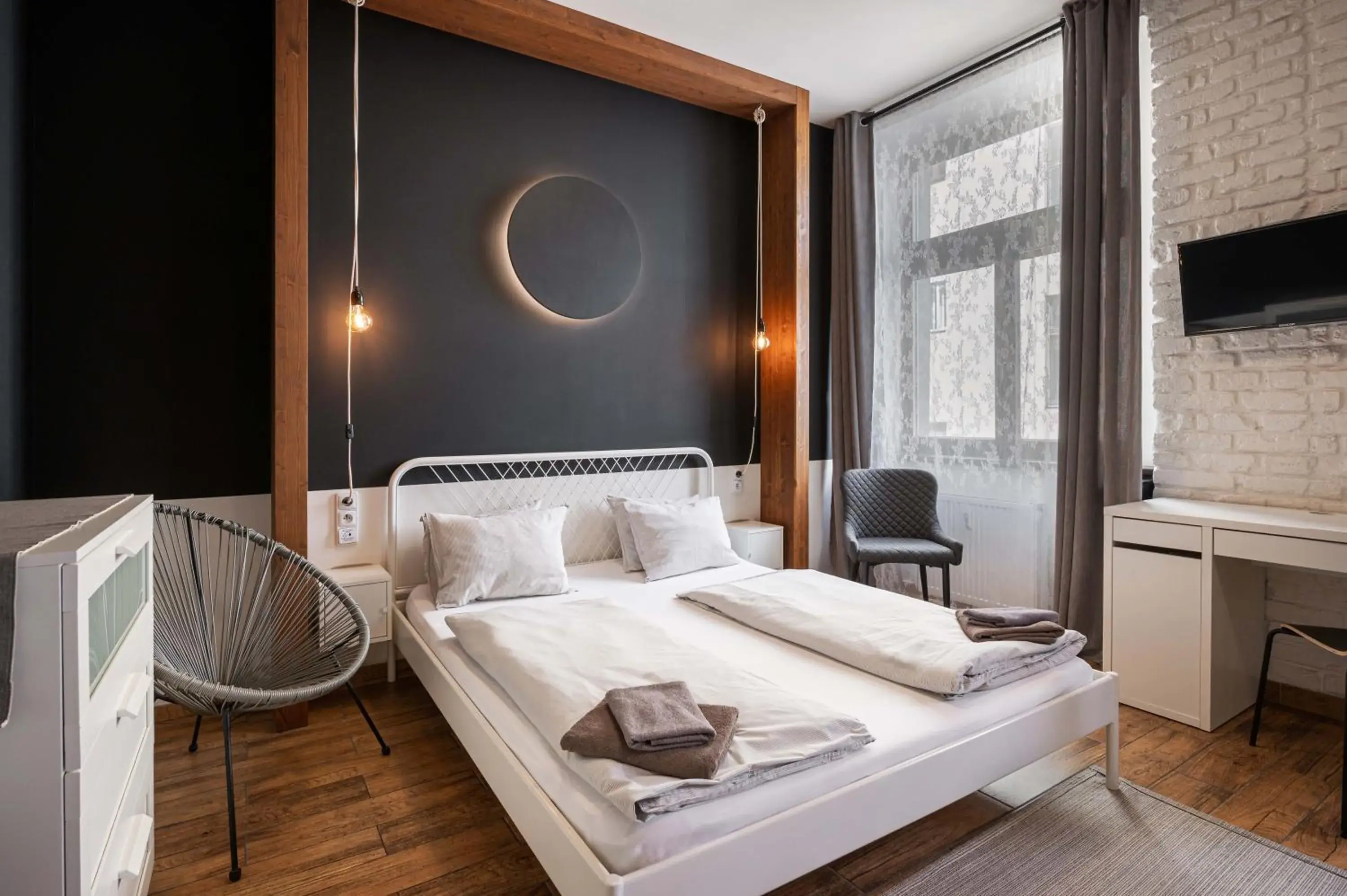 Bed in Bohem Prague Hotel Bed in Bohem Prague Hotel