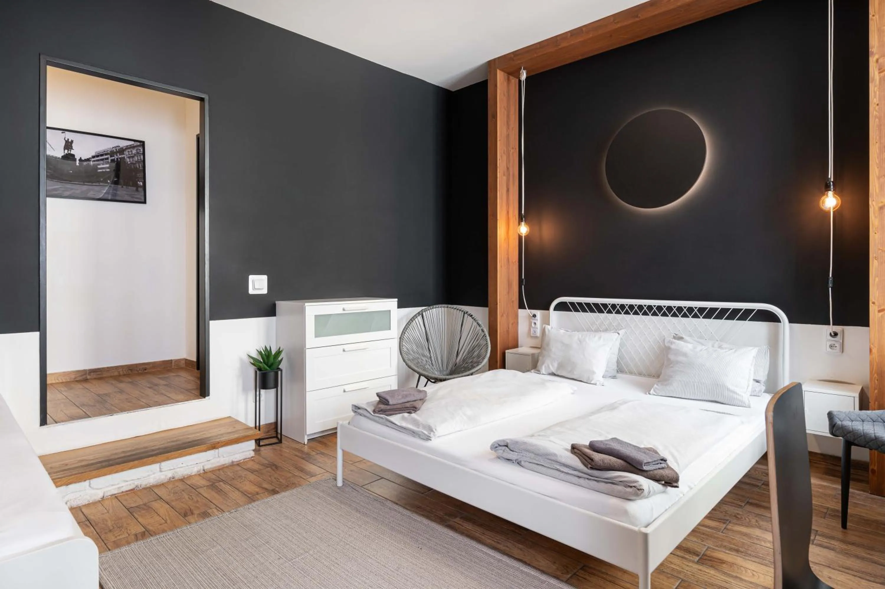 Bed in Bohem Prague Hotel