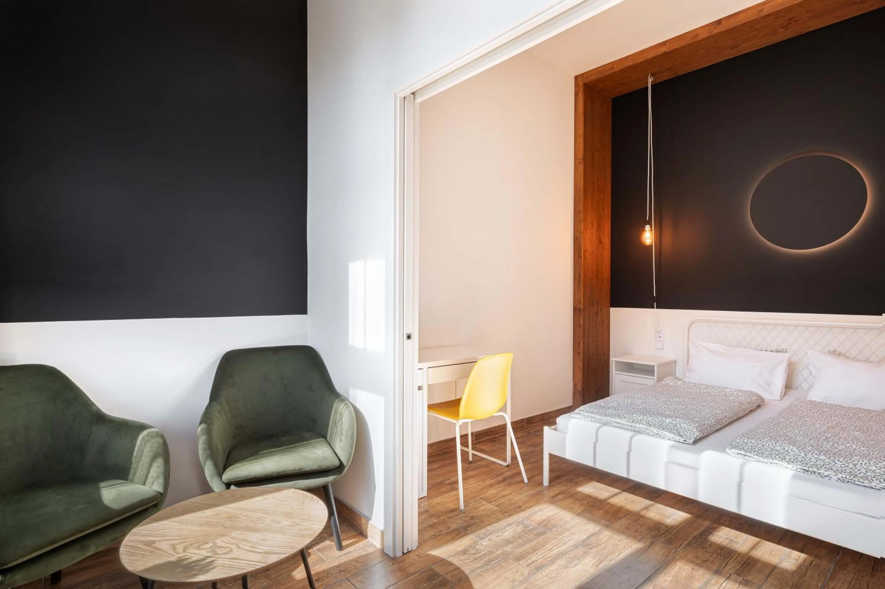 Bed in Bohem Prague Hotel